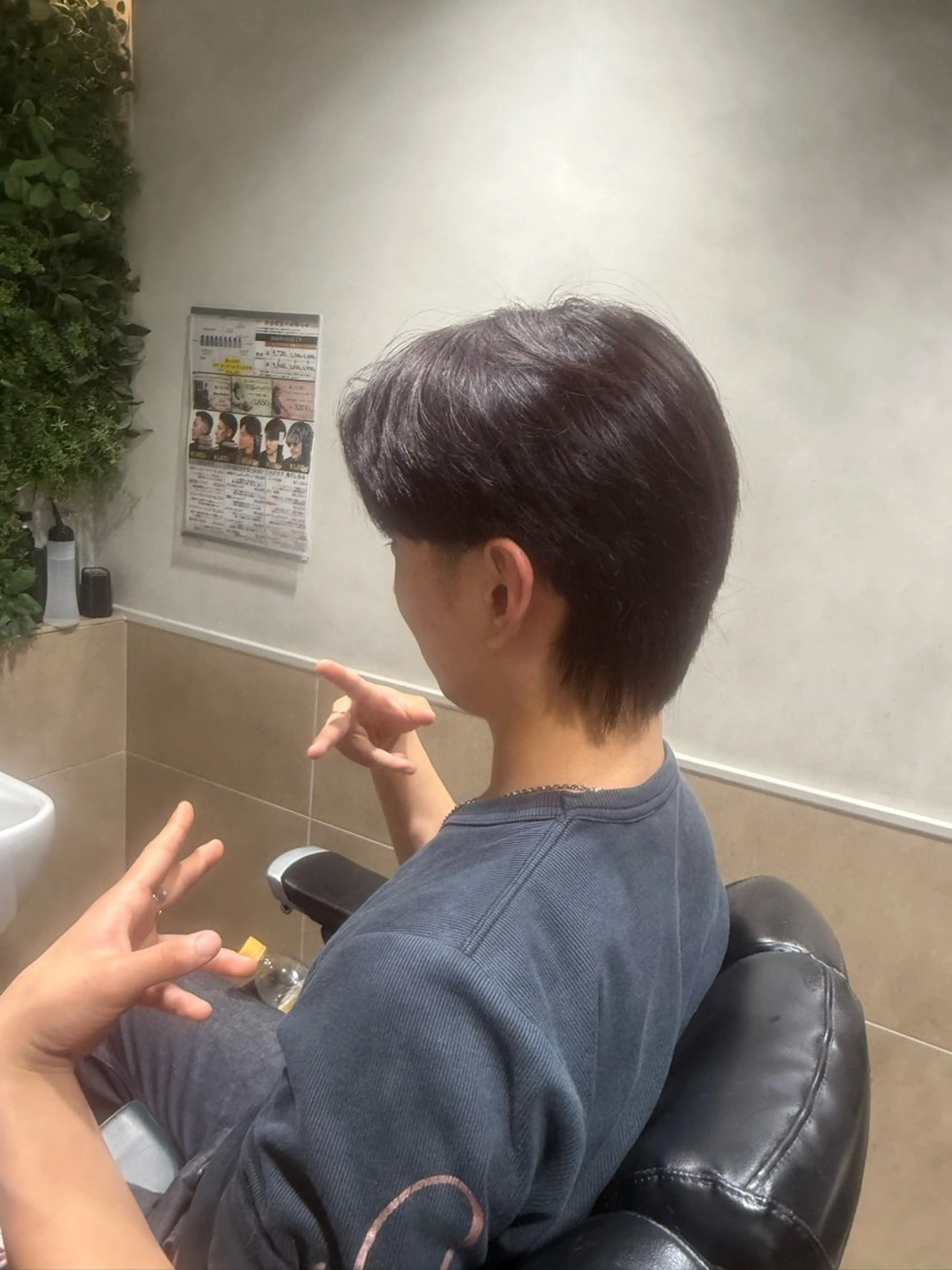 メンズビジネス、ナチュラルスタイルカット&シャンプーの写真