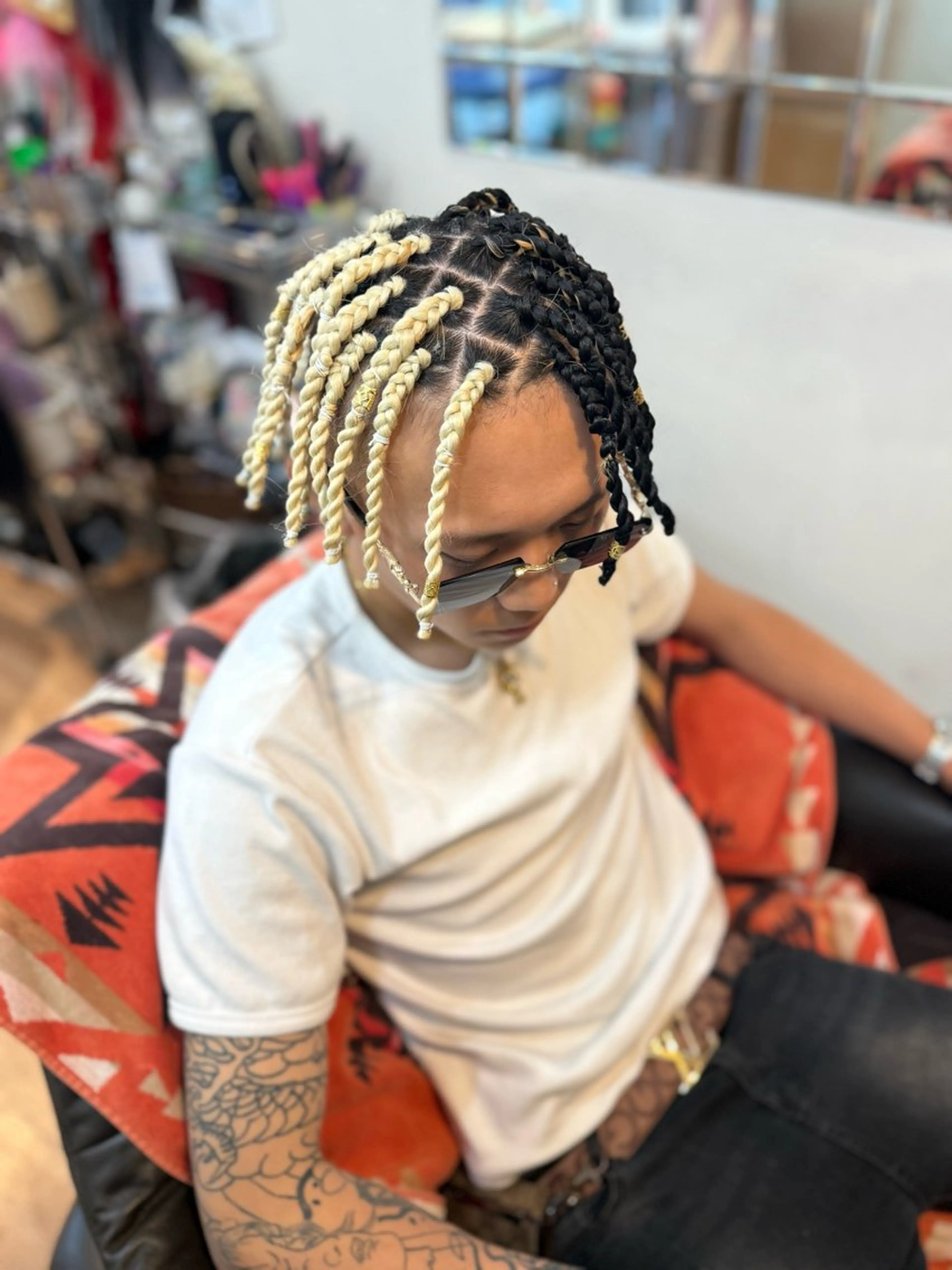 ショート メンズ エクステ ヘアセット scamp所属・scamp⭐️ さくらのヘアスタイル