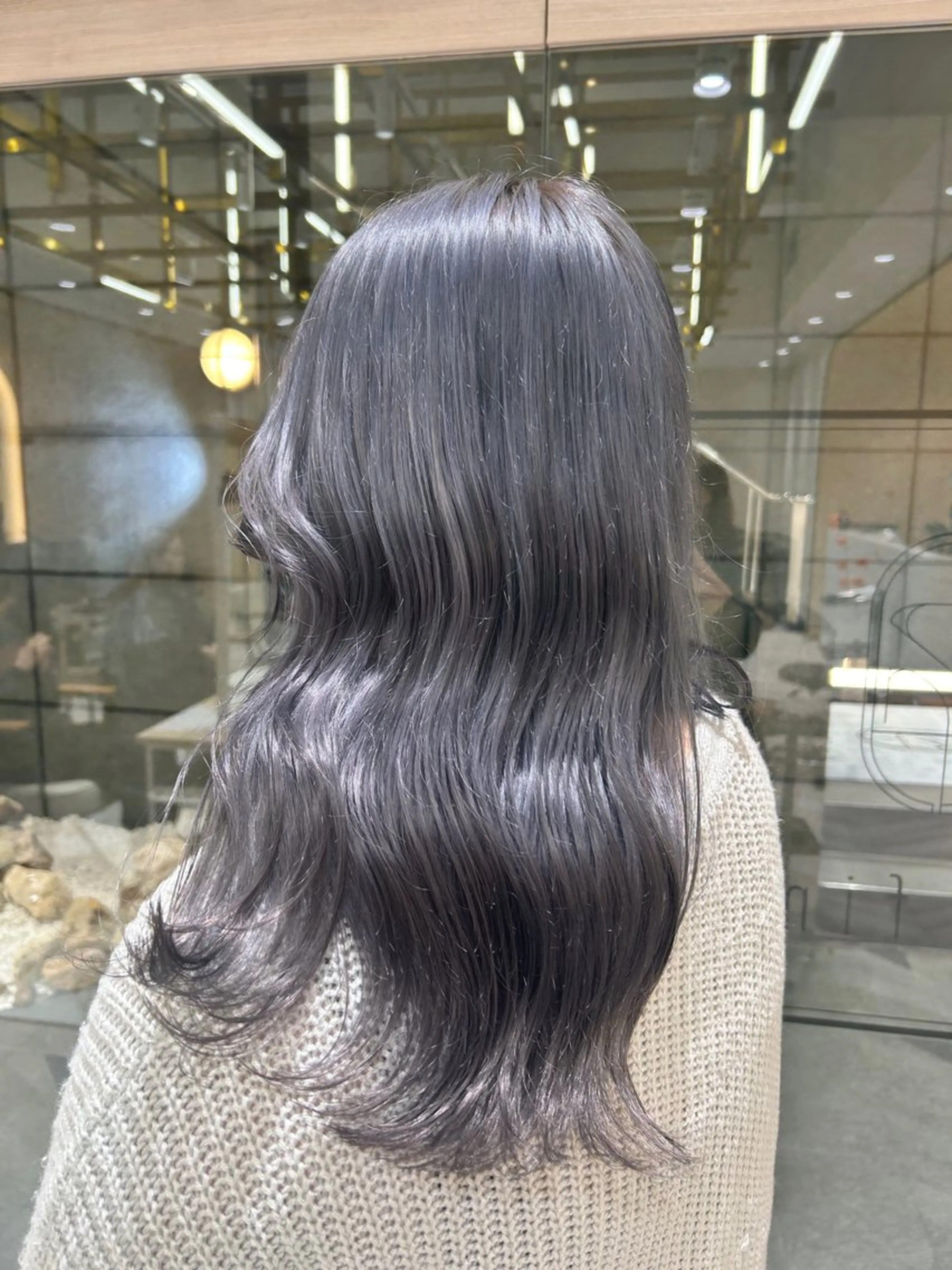 セミロング ヘアカラー 🇰🇷韓国スタイル /束間まつげ🎀ミキのヘアスタイル