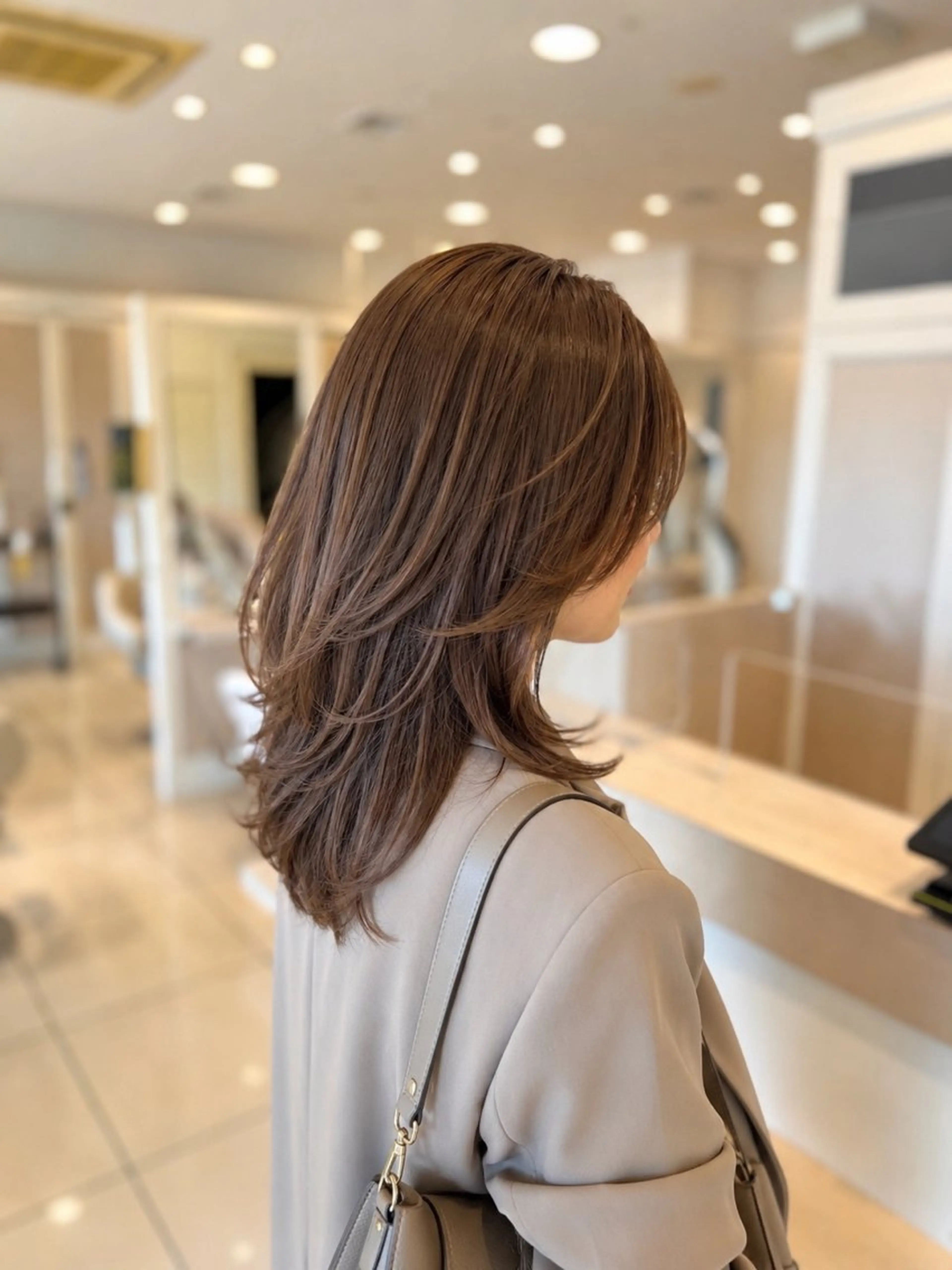 セミロング カラー カット ヘアカラー 金子 直樹のヘアスタイル