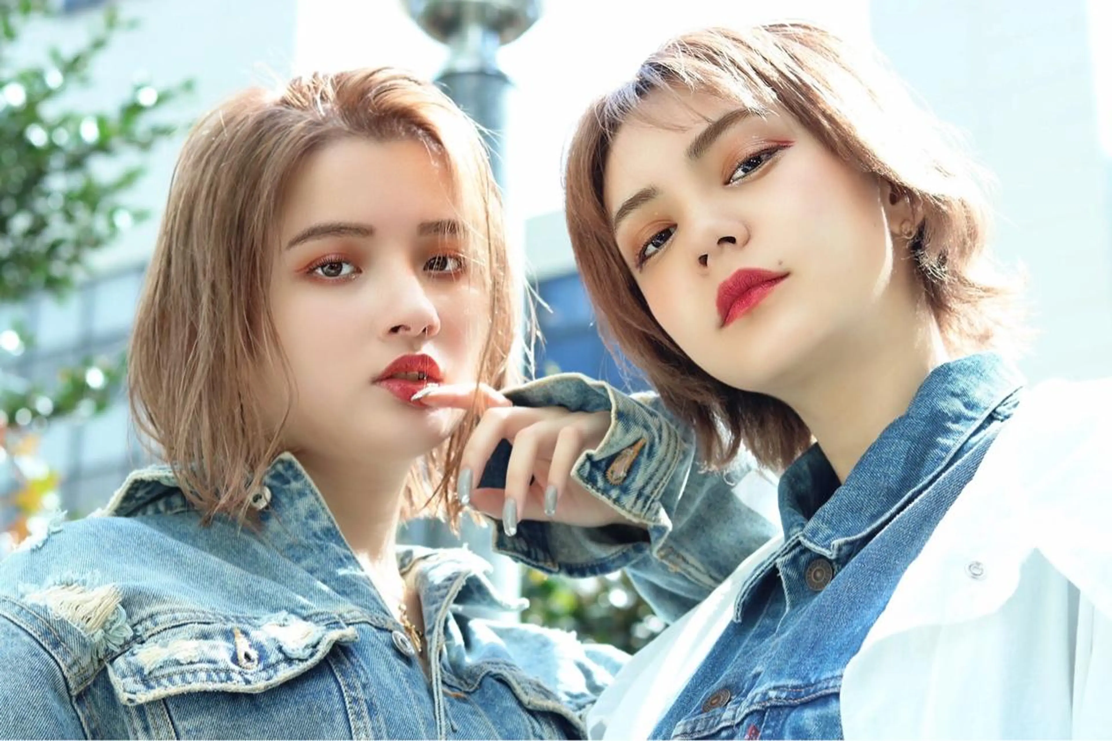 ミディアム カラー ヘアアレンジ Re:MAKE所属・ジャニヲタ美容師 推しカラー中平海帆のヘアスタイル