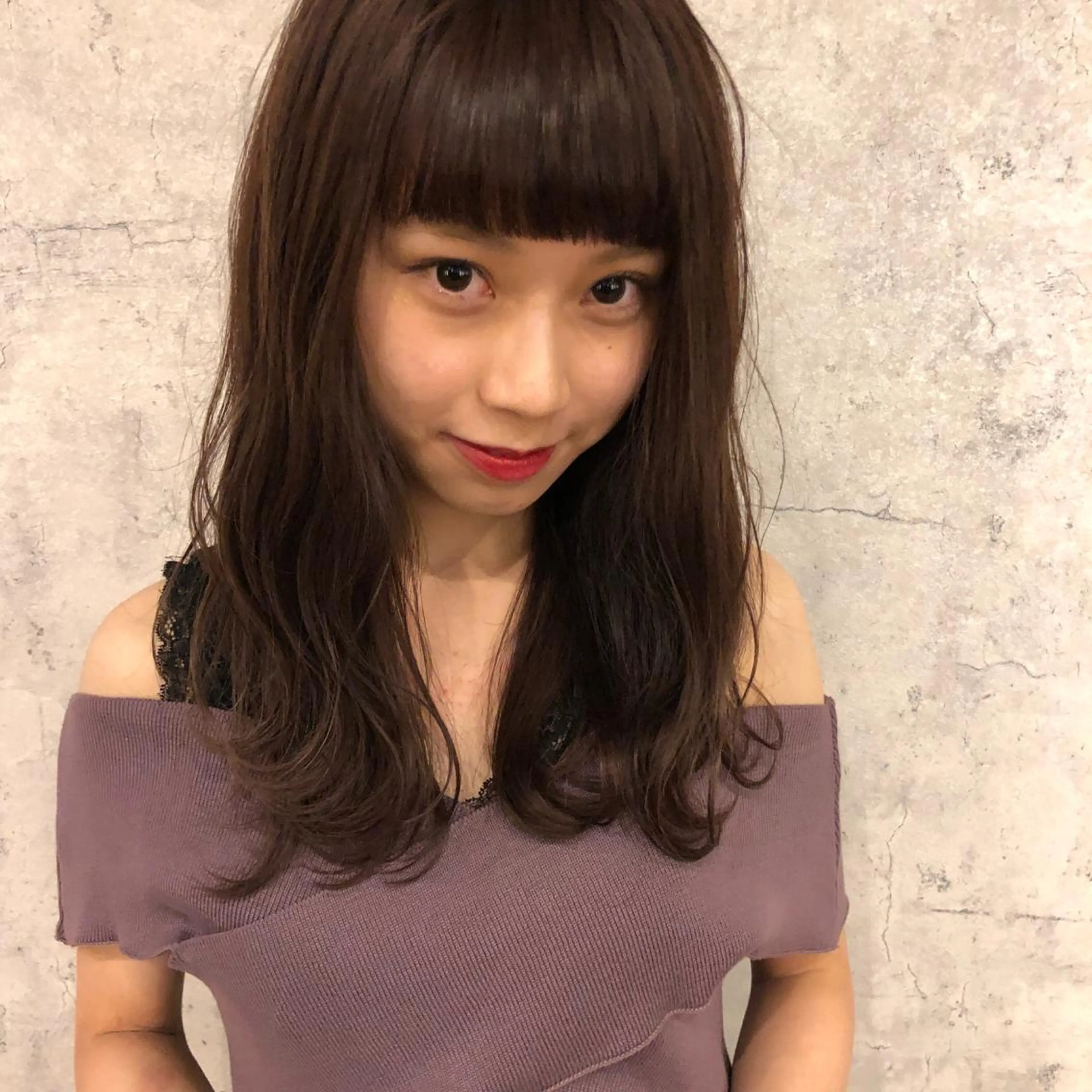 ロング カラー ヘアカラー トリートメント 堀江/心斎橋/西大橋 四ツ橋【Vers】のヘアスタイル