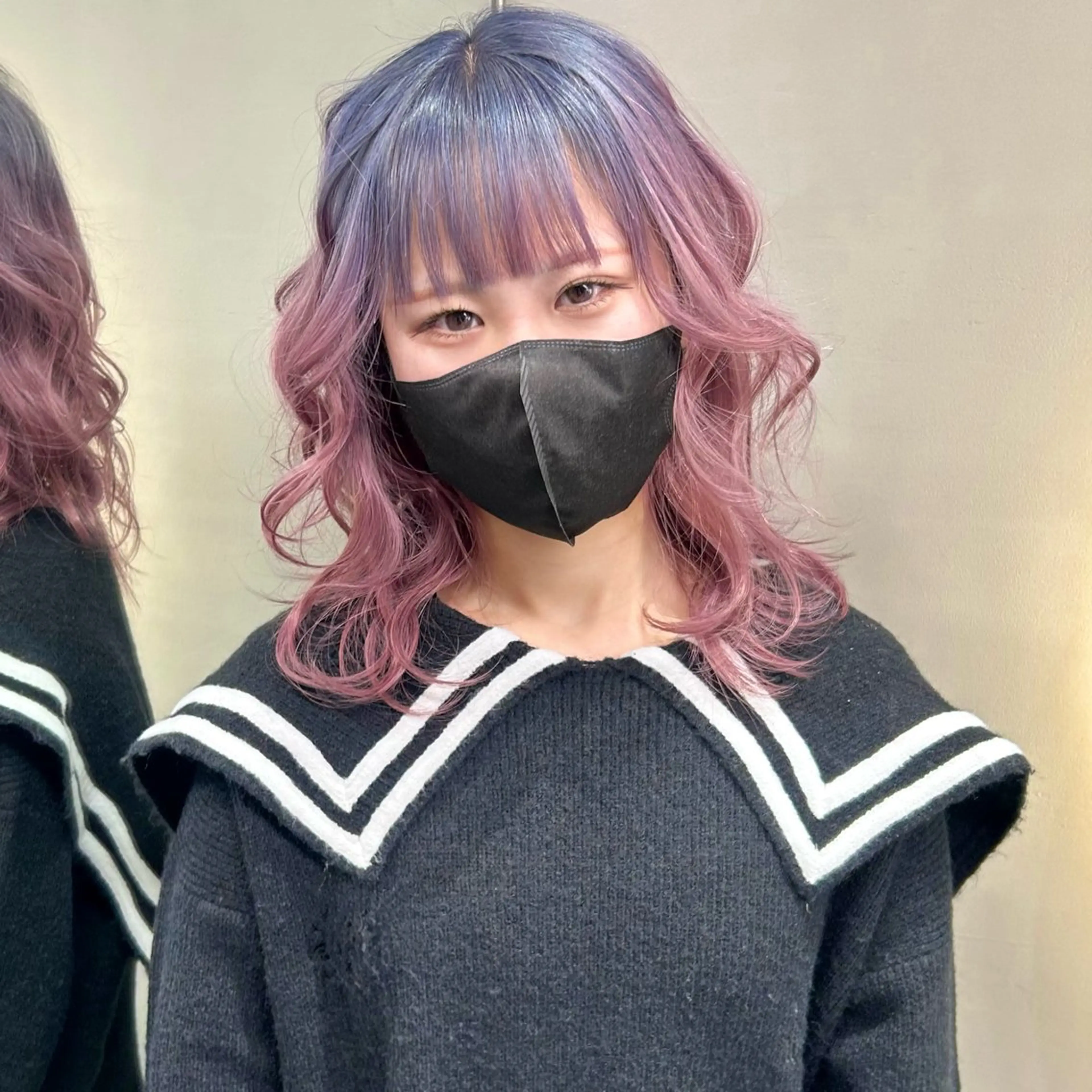 セミロング カラー うるツヤハイトーン/ レイヤー⟡mayuのヘアスタイル