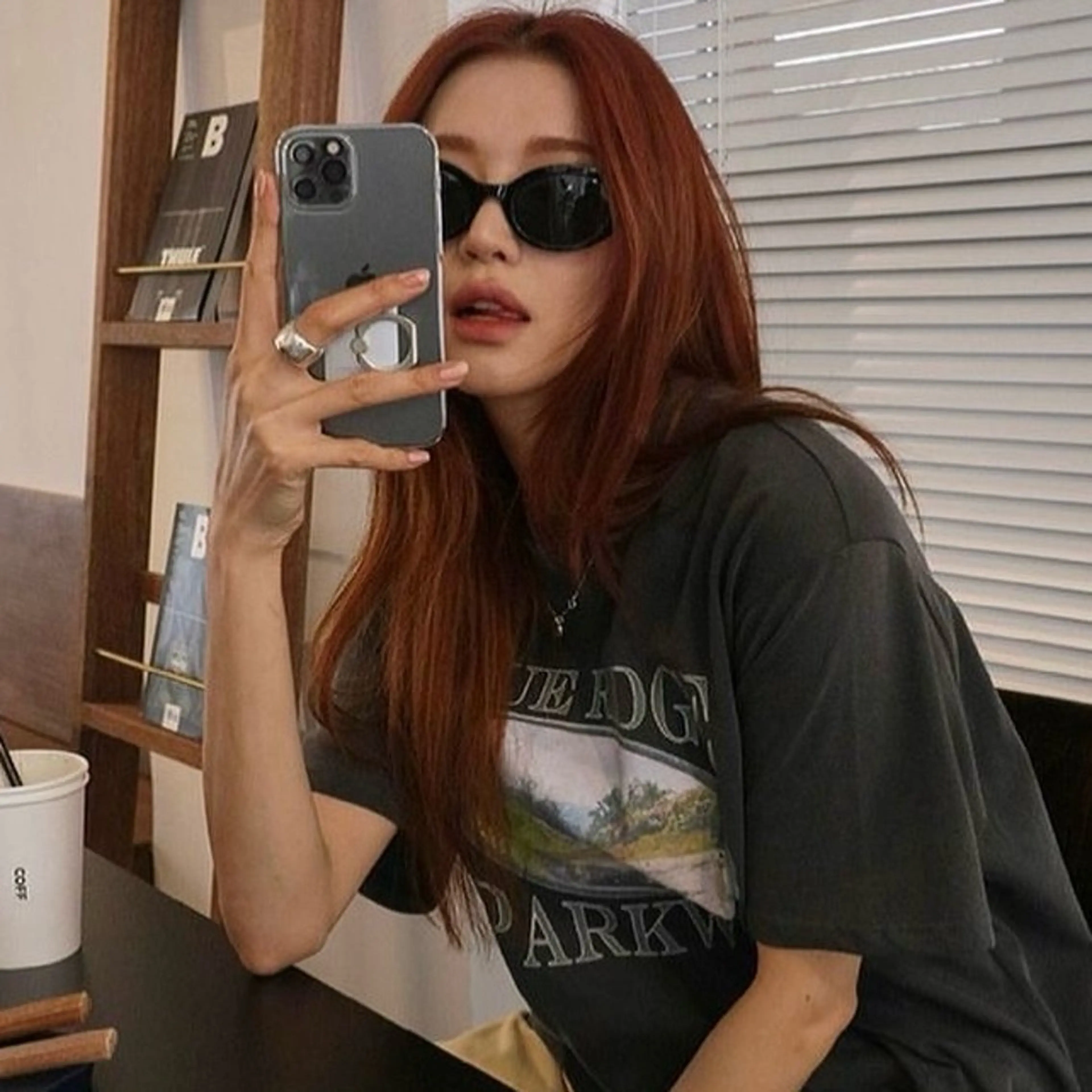 セミロング カラー ブリーチ 透明感カラー ダブルカラー ブリーチなしカラー オレンジ ヘアカラー トリートメント nonoka オリーブ/レイヤーのヘアスタイル