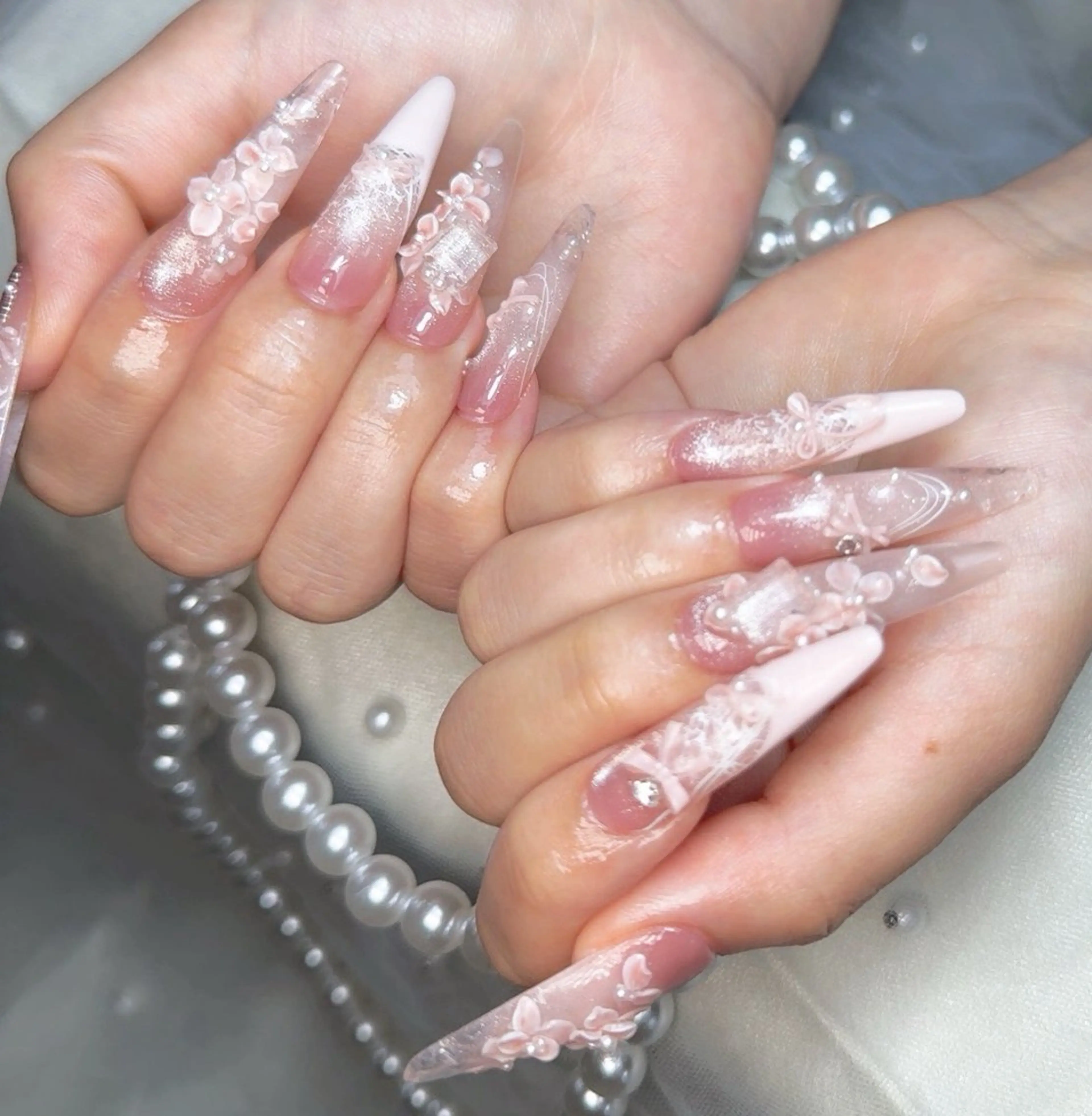 ネイル シンプルネイル ハンドネイル リセス 高田馬場💎のネイルデザイン