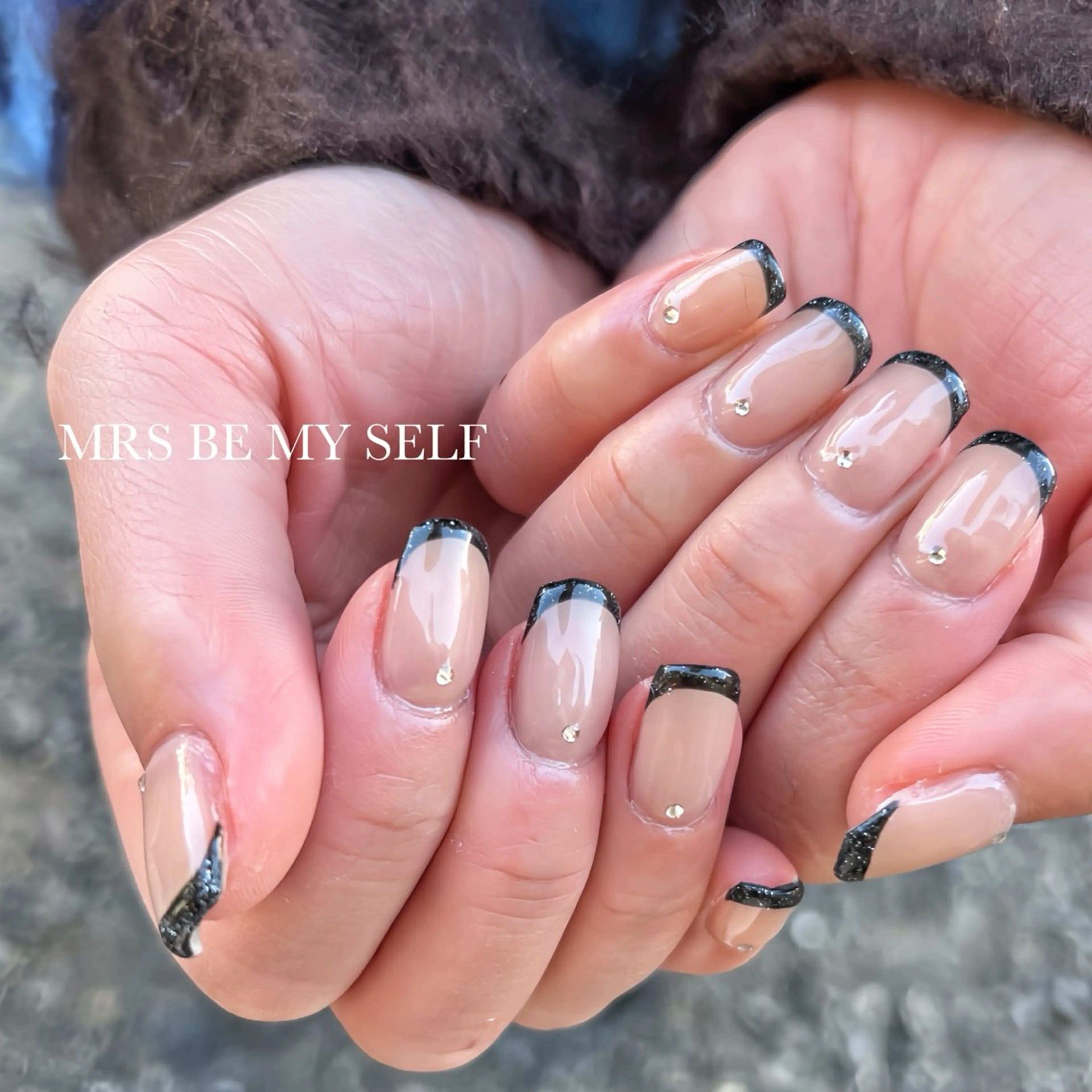 ネイル フレンチネイル ラメ(グリッター) MRS/ miyu🎀のネイルデザイン