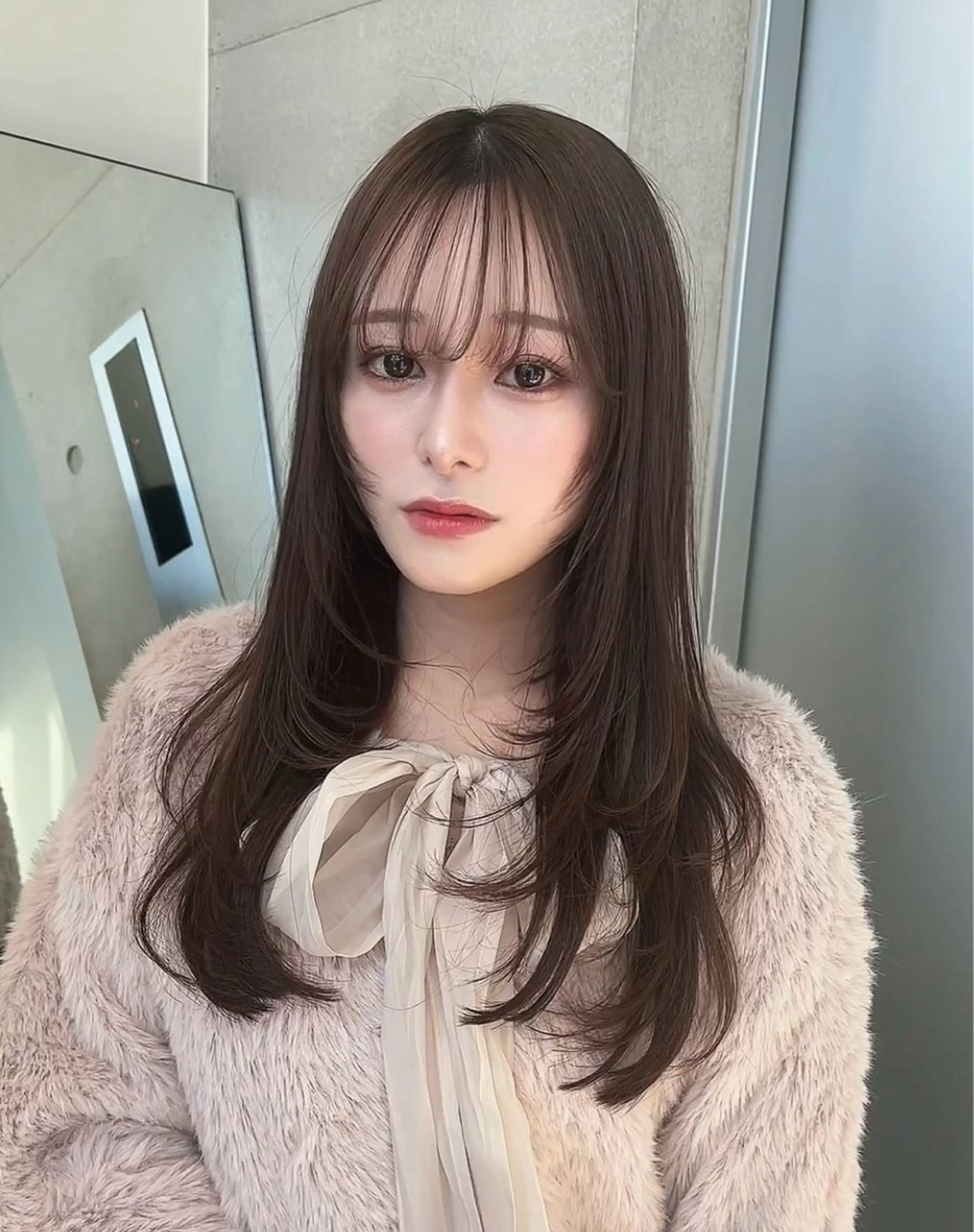 ロング カラー カット ヘアカラー トリートメント 🌫️大人韓国ヘア 🌫️naoyaのヘアスタイル