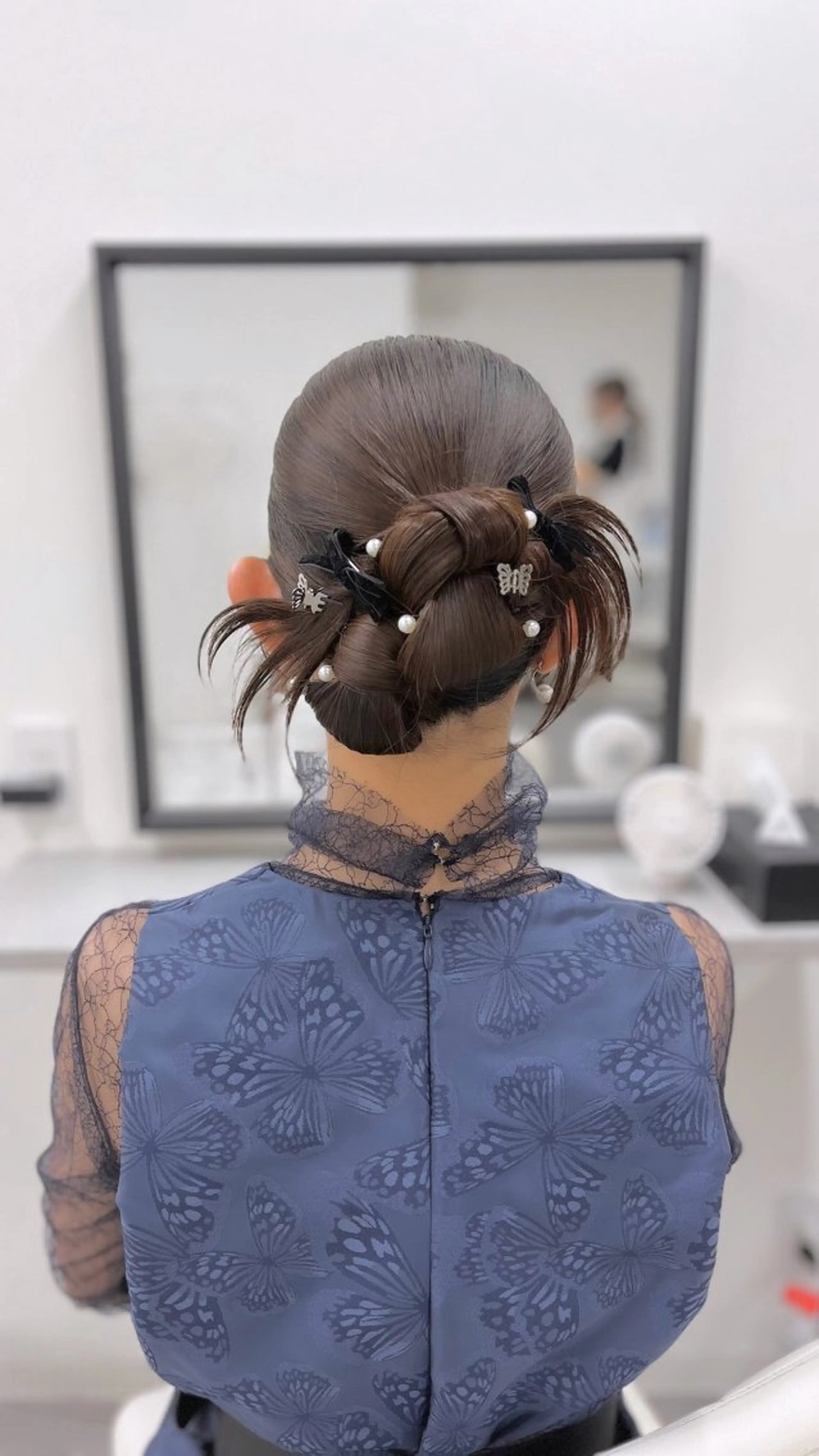 セミロング ヘアアレンジ ヘアセット 心斎橋/ヘアセット MASAKIのヘアスタイル