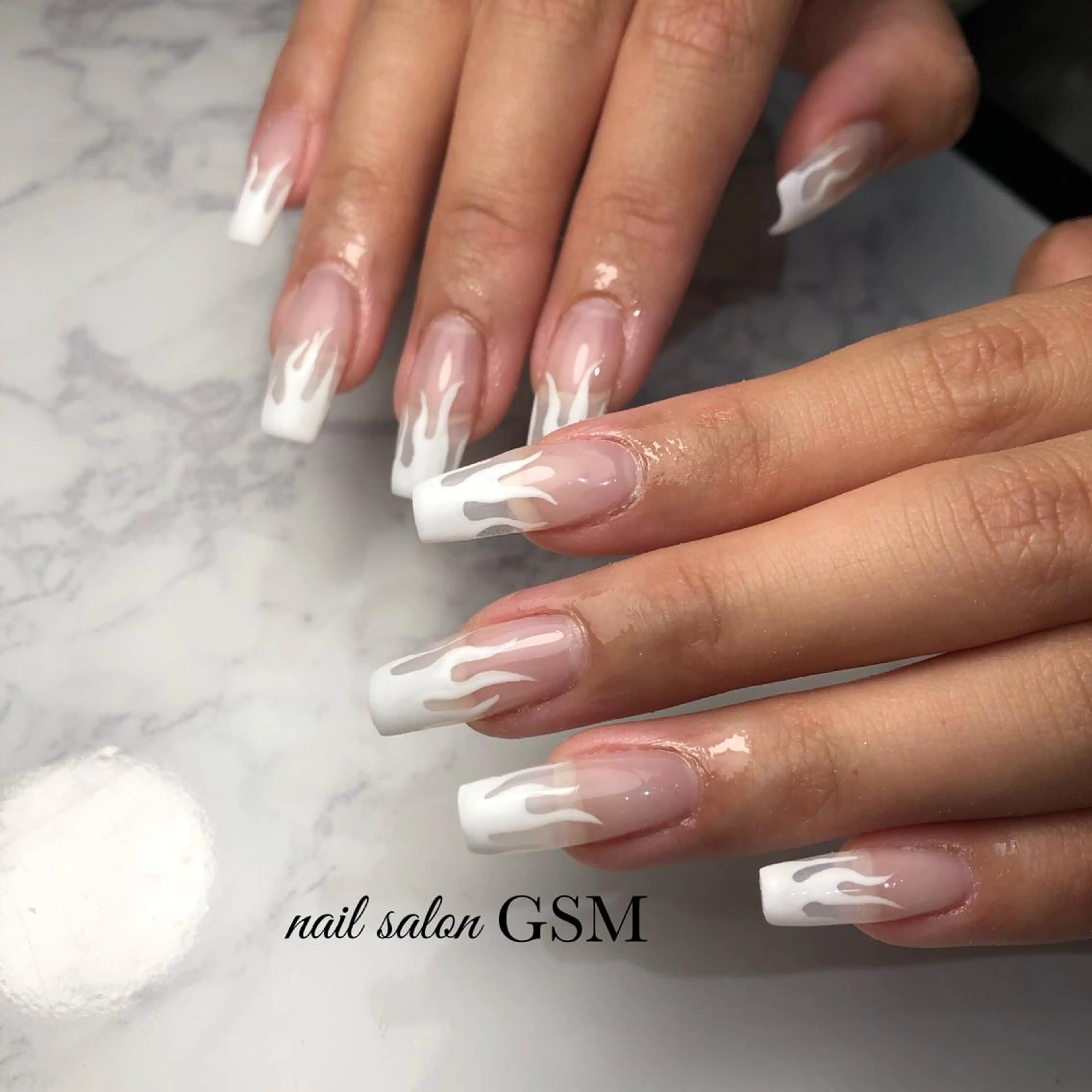 ネイル スカルプネイル ハンドネイル nail salon GSMのネイルデザイン