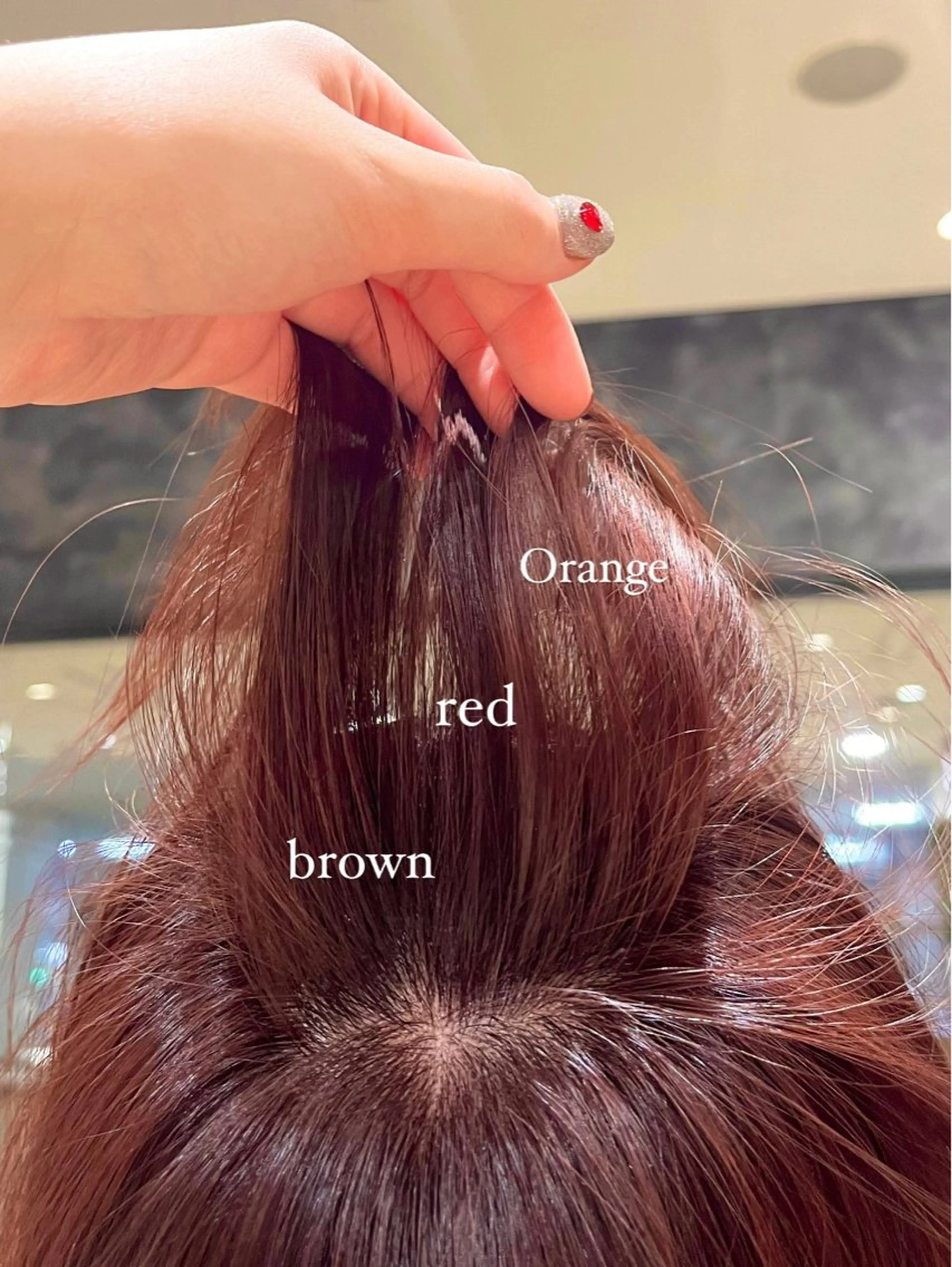 ミディアム カラー ブラウンカラー レッドカラー レッドブラウン 暖色カラー・メンズ 🫧Harukaのヘアスタイル