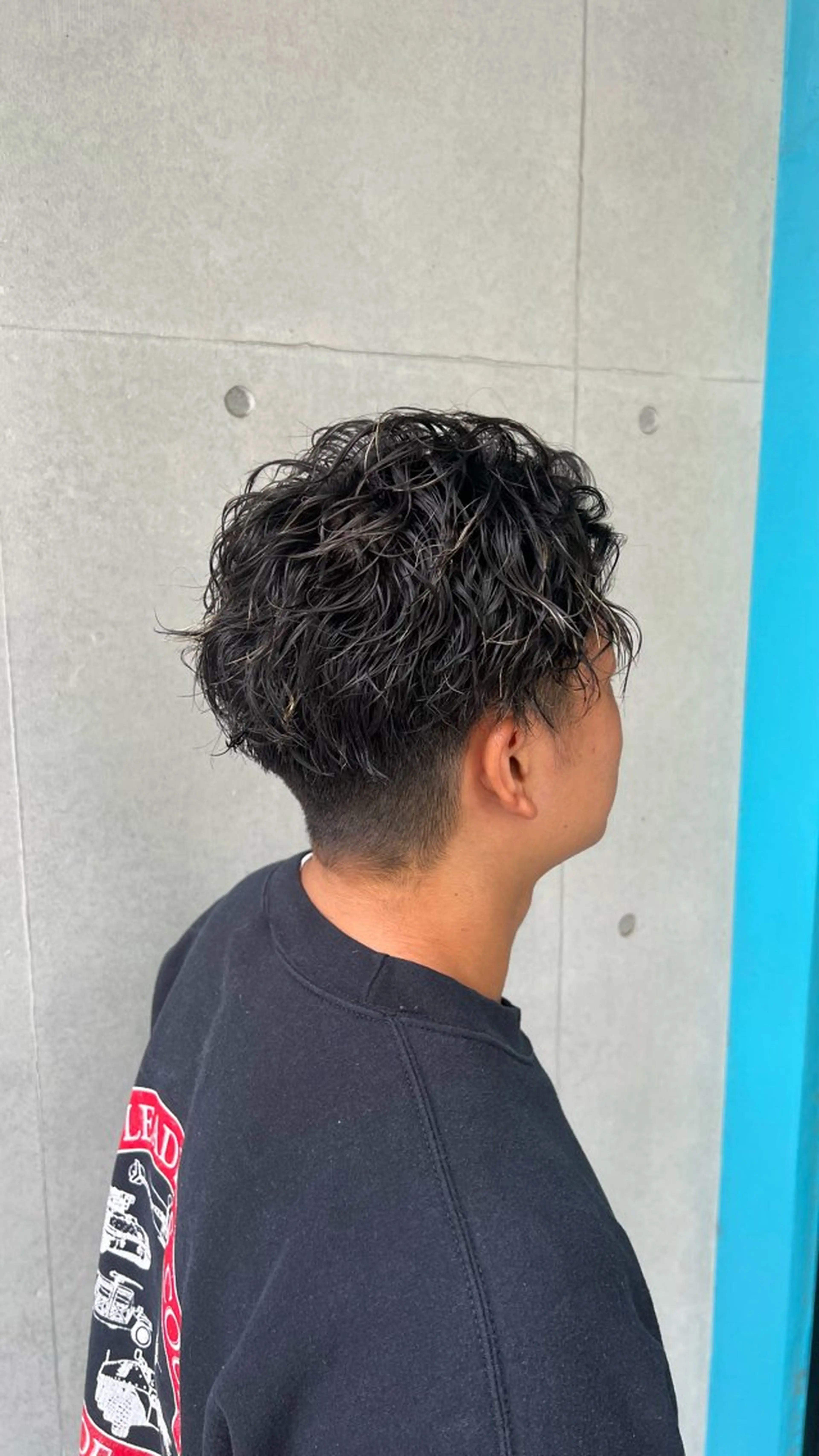 ショート パーマ メンズ カット ヘアカラー パーマ 湘南のパーマ職人 🔥清水琉葵🔥のヘアスタイル