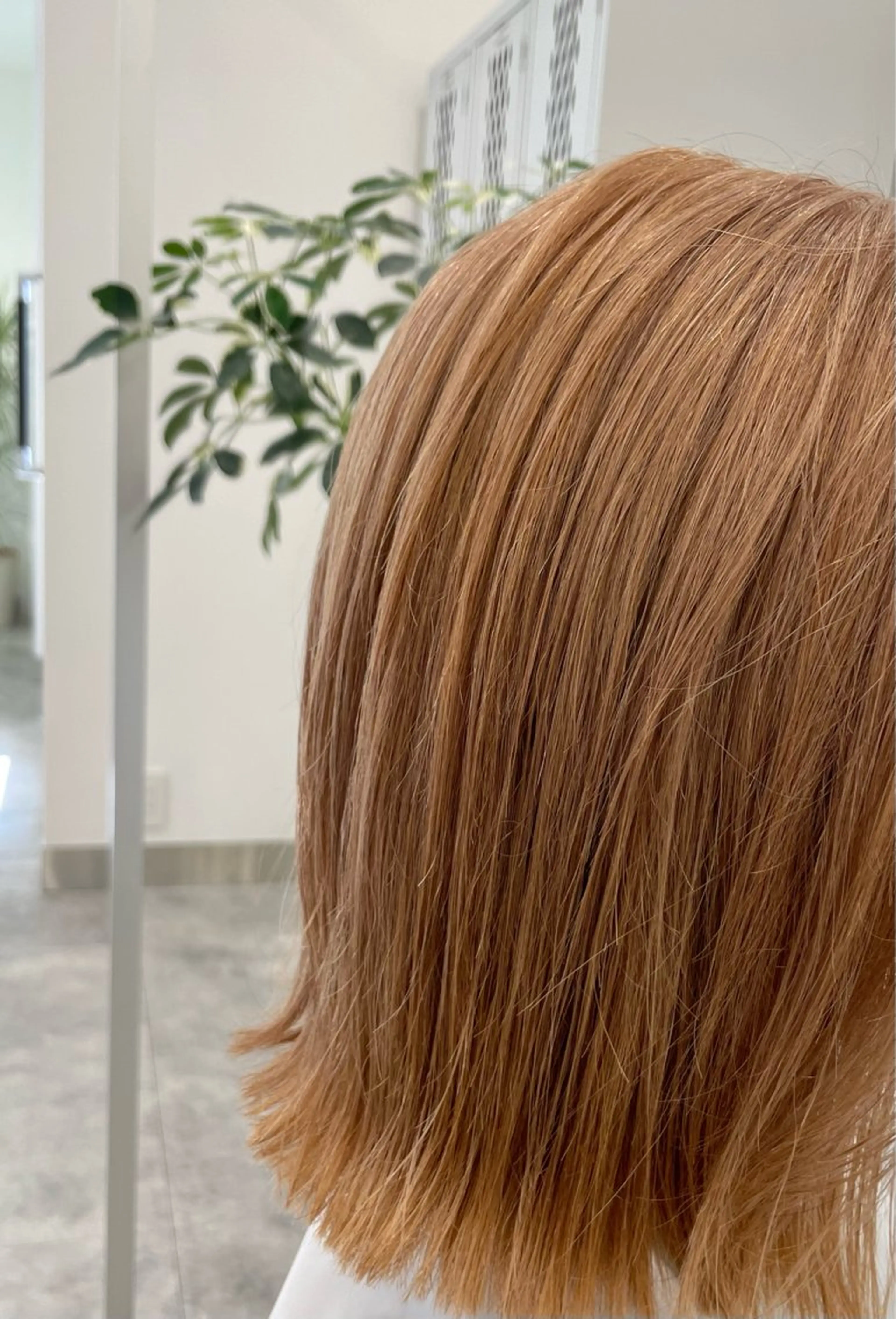 ミディアム カラー ベージュカラー オレンジ オレンジベージュ ヘアカラー ⭐トレンドカット&カ ラーCocoro🪿のヘアスタイル