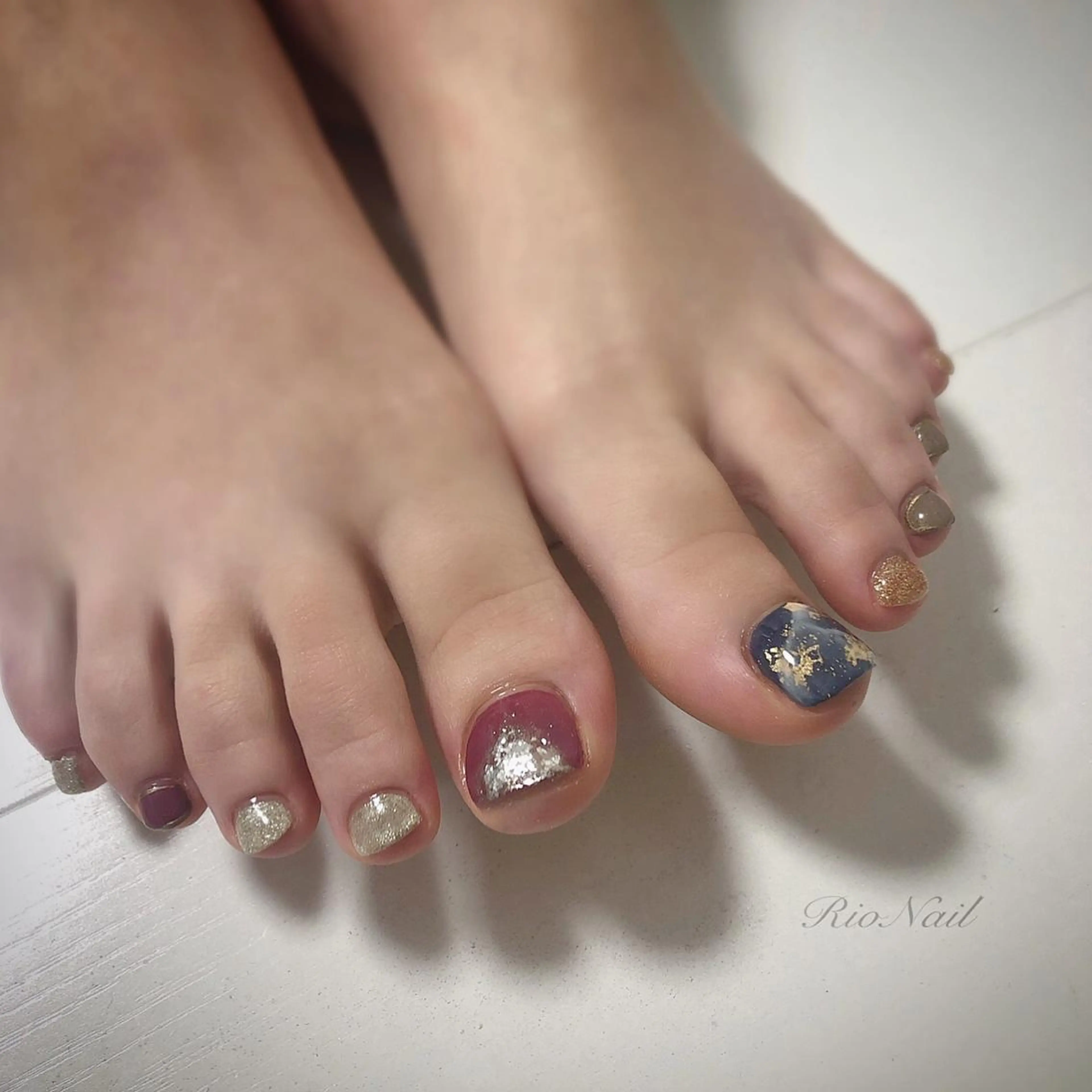 ネイル フットネイル nailsalon linneのネイルデザイン