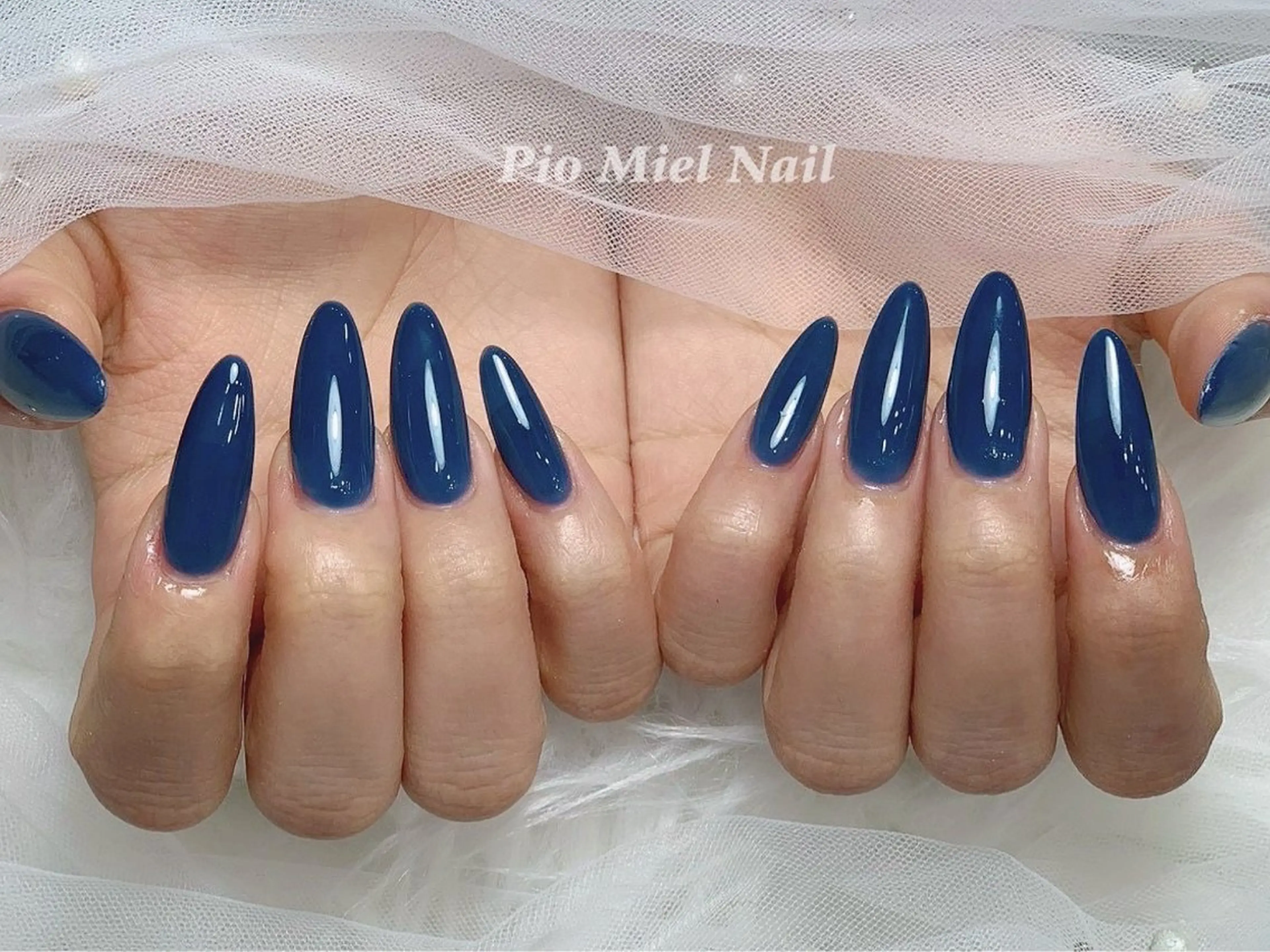 ネイル ハンドネイル HANA 長さだしのネイルデザイン