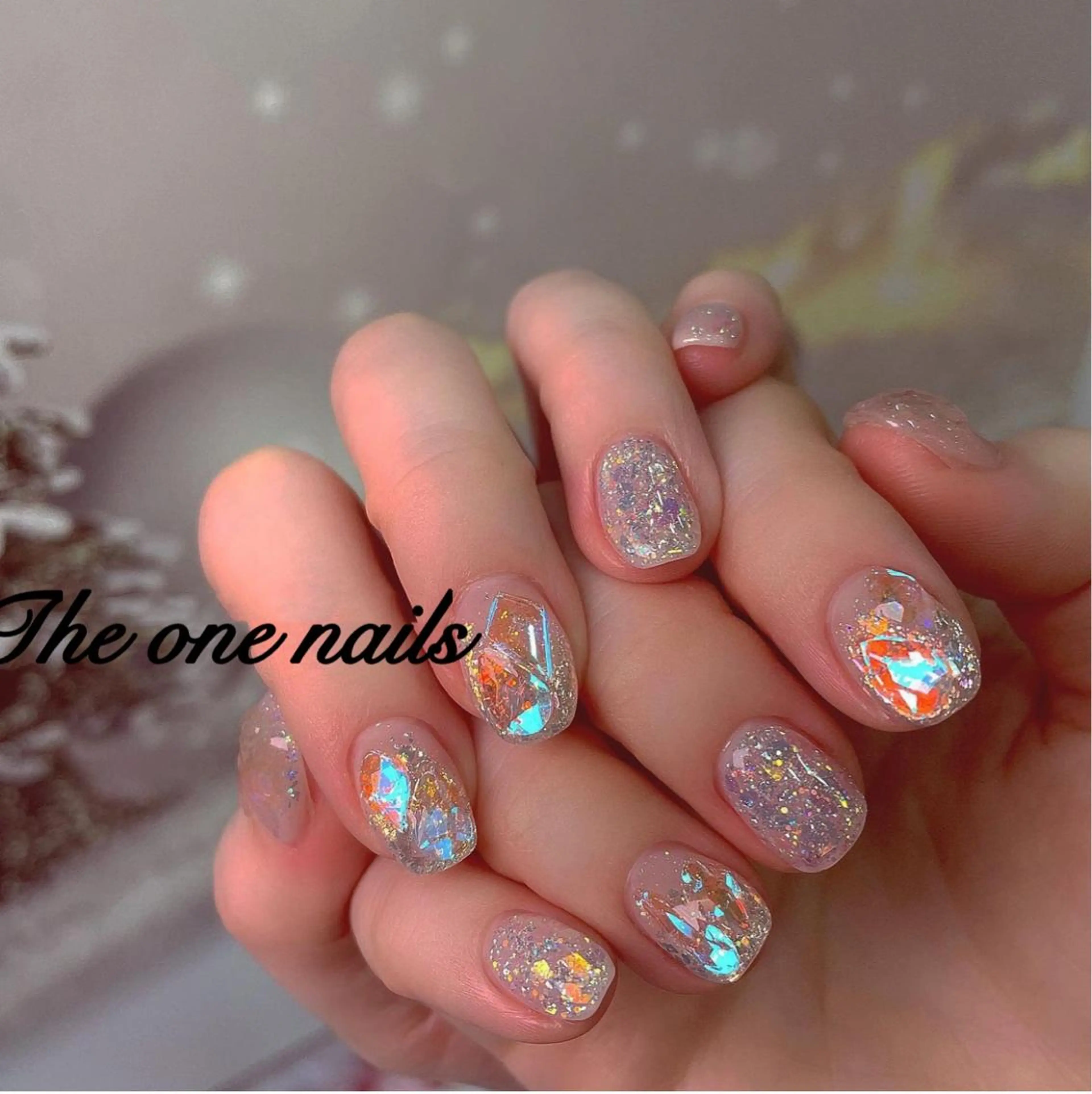 ネイル グラデーション キラキラネイル ラメ(グリッター) ラメグラデーション 🌵the.one nails🌵新小岩のネイルデザイン