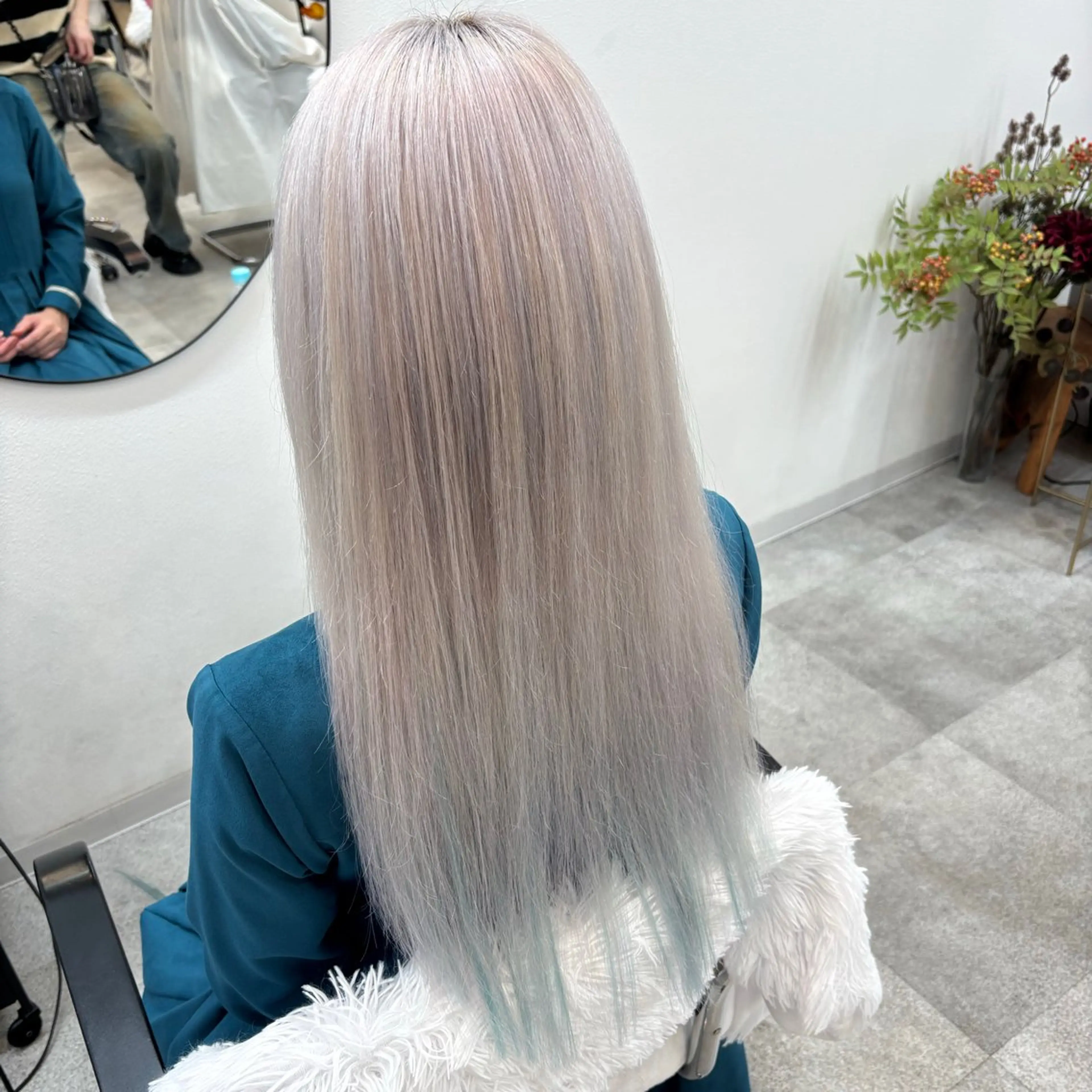 ロング カラー エクステ ヘアカラー トリートメント ヘアセット 渋谷🩶ハイトーン 🩶FUMUのヘアスタイル