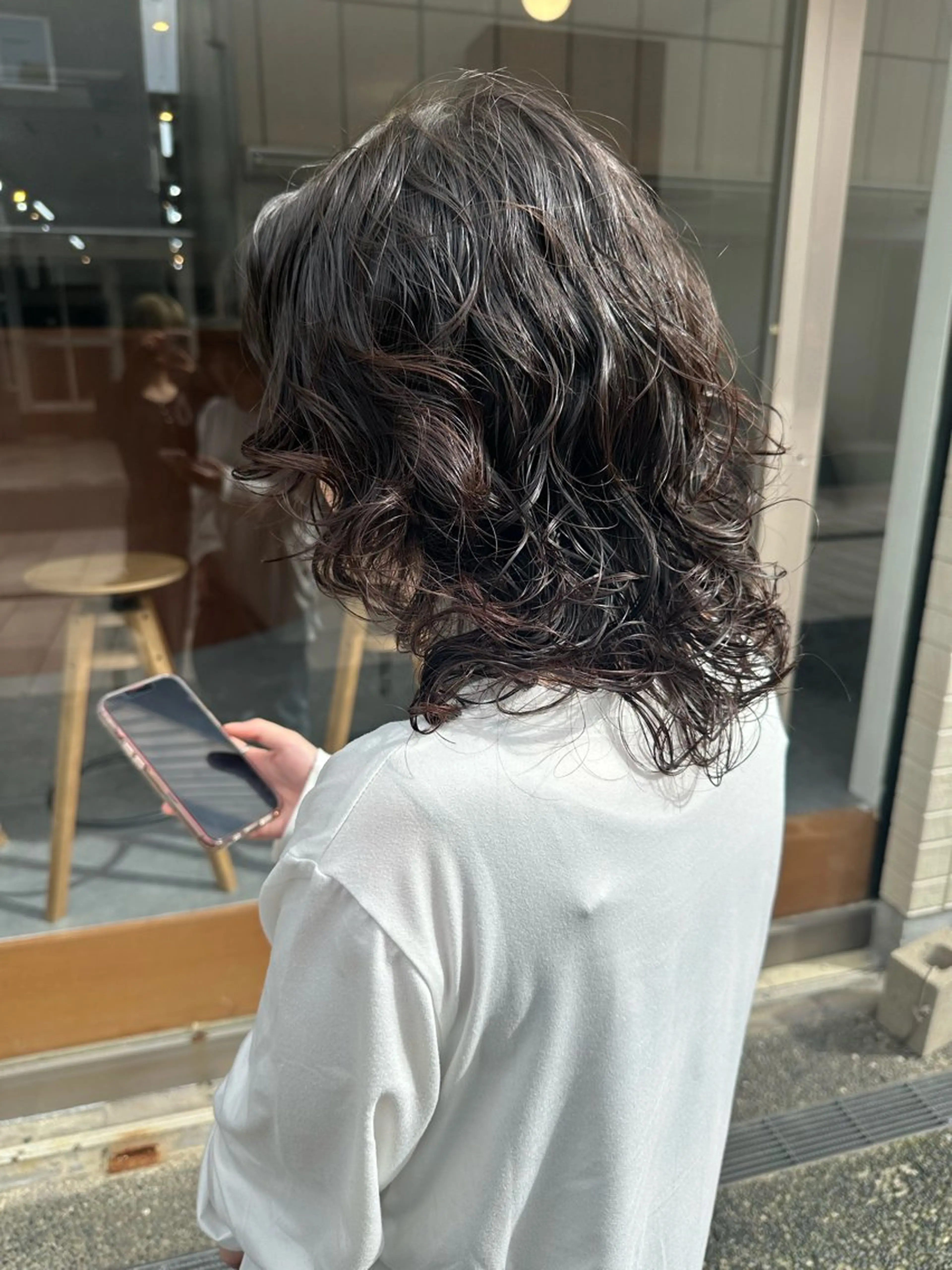 ミディアム カット 🌈トップデザイナー 金沢駅近nanamiのヘアスタイル