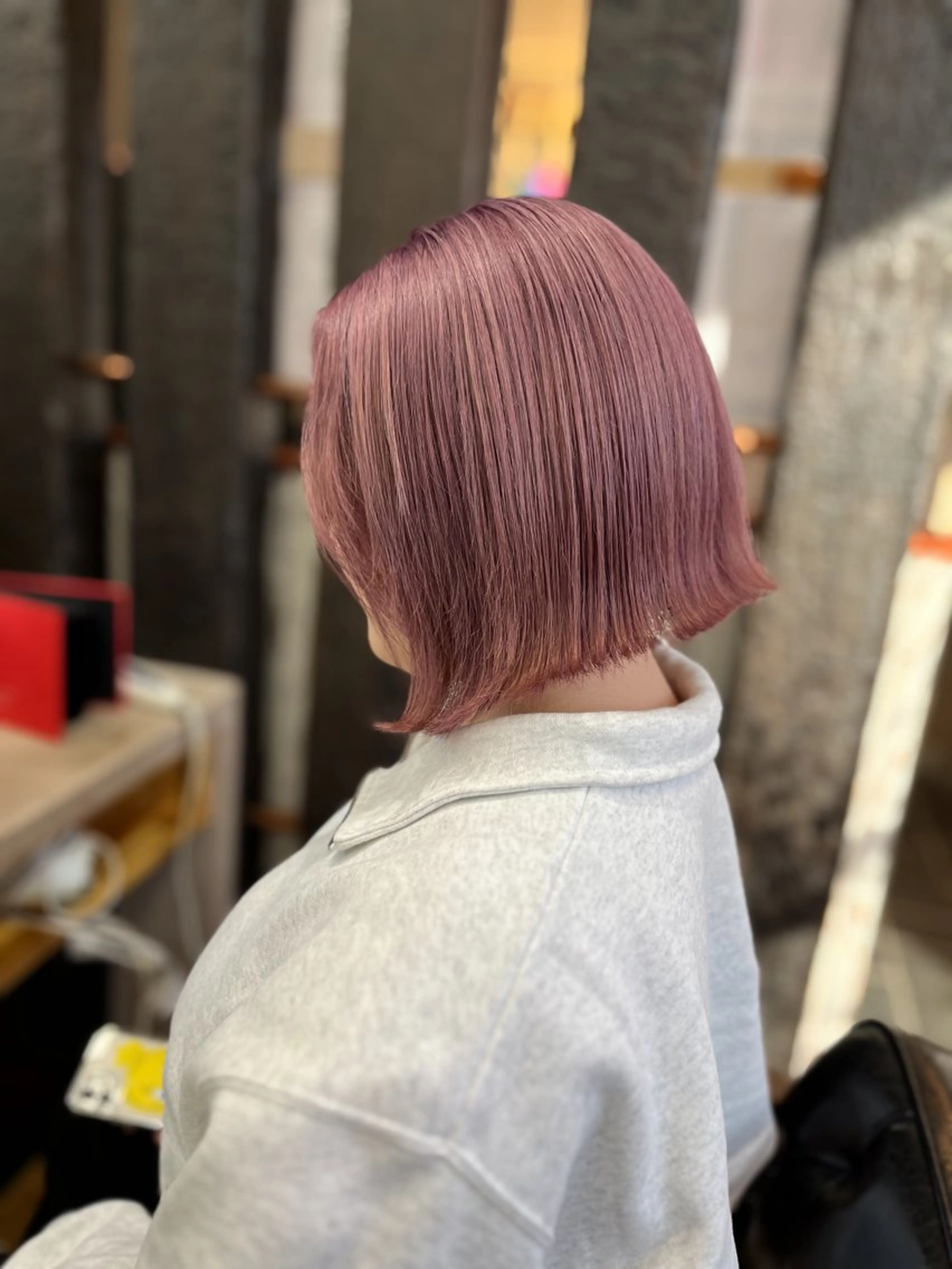 ショート ヘアカラー トリートメント 【ショートボブ🤎】 YU-KAのヘアスタイル