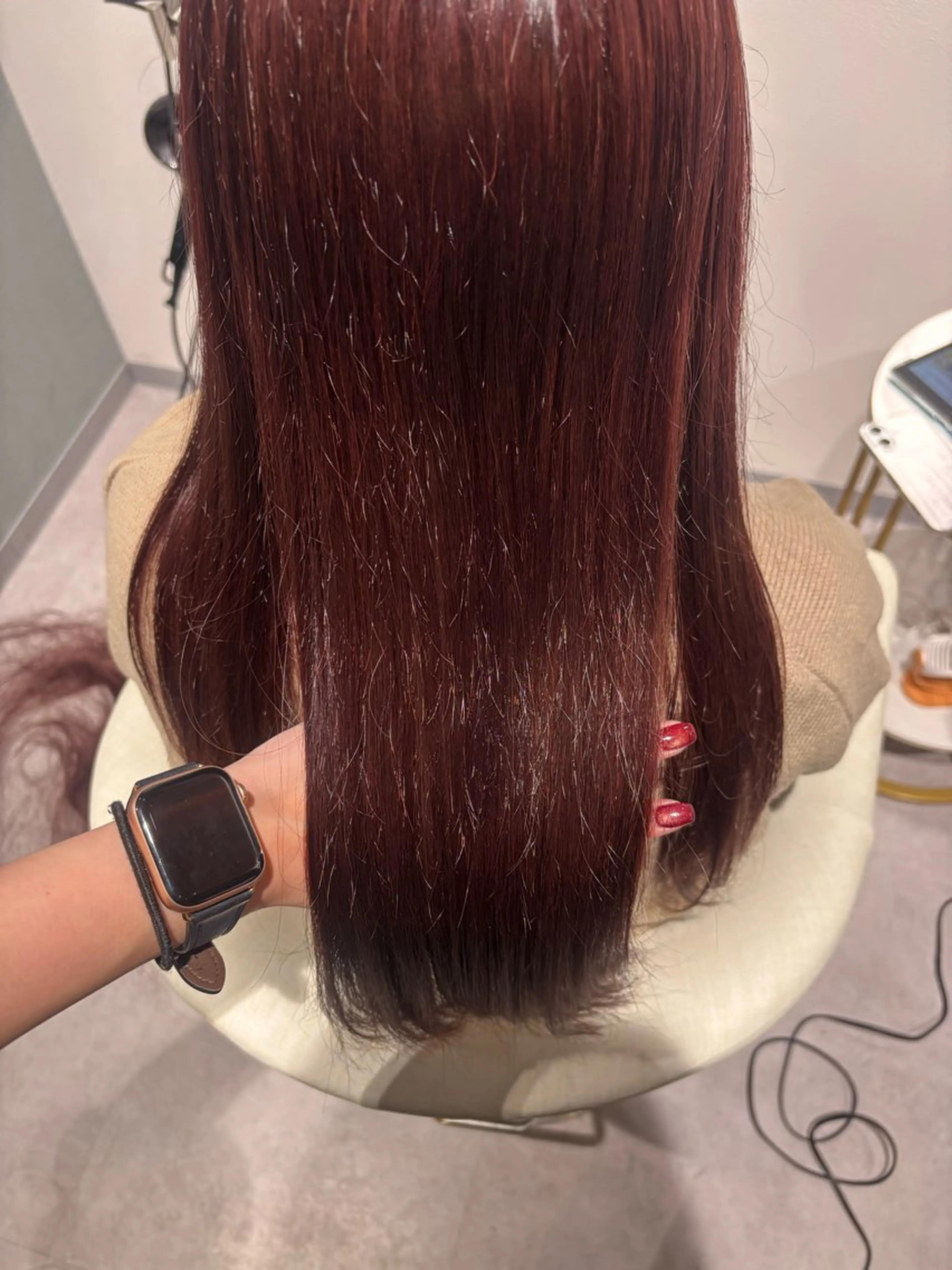 ロング カラー ブラウンカラー レッドカラー ヘアカラー misuzu/名古屋 /酸性ストレート🎀のヘアスタイル