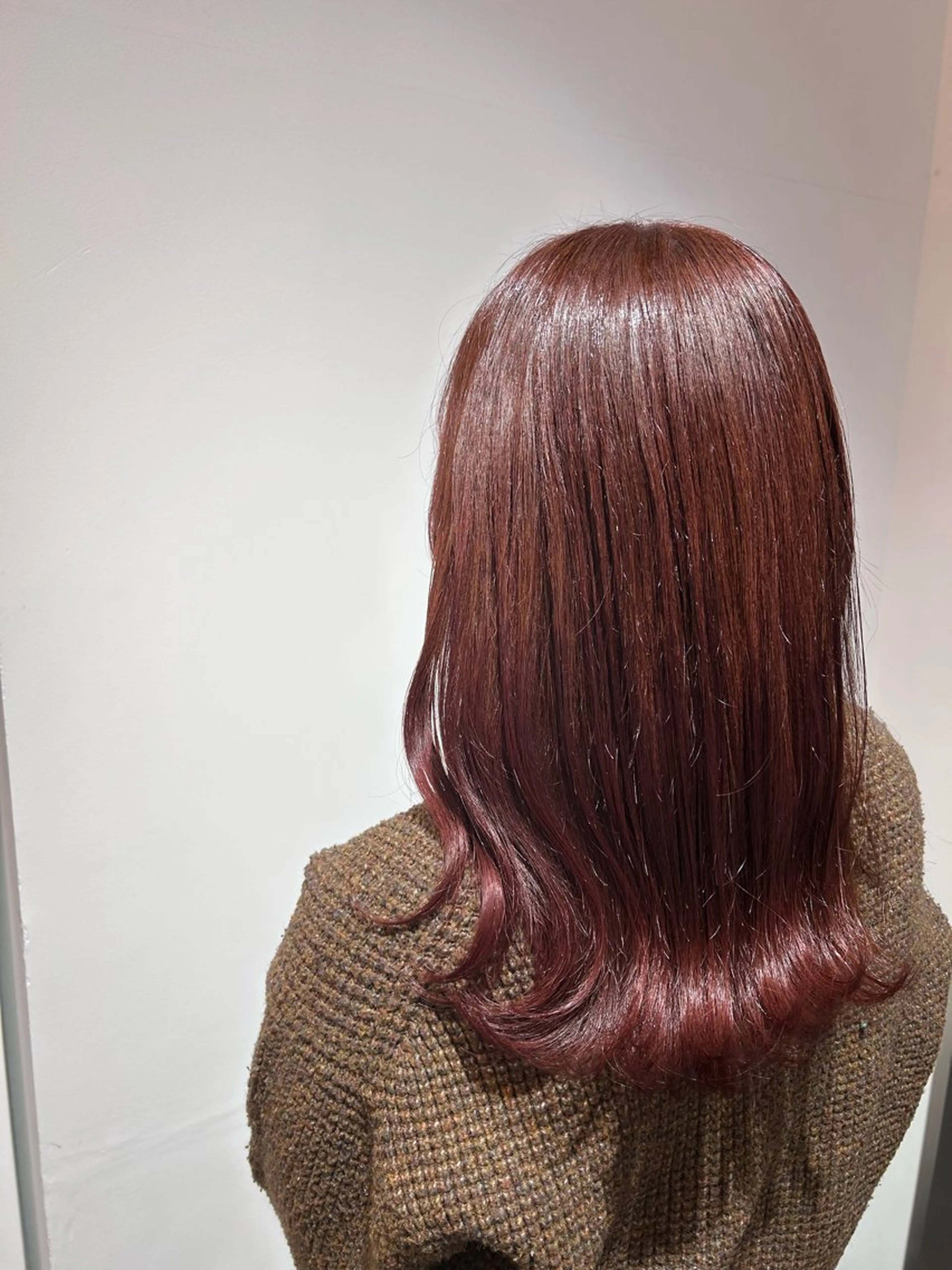 セミロング カット ヘアカラー トリートメント 蓮池 愛海のヘアスタイル