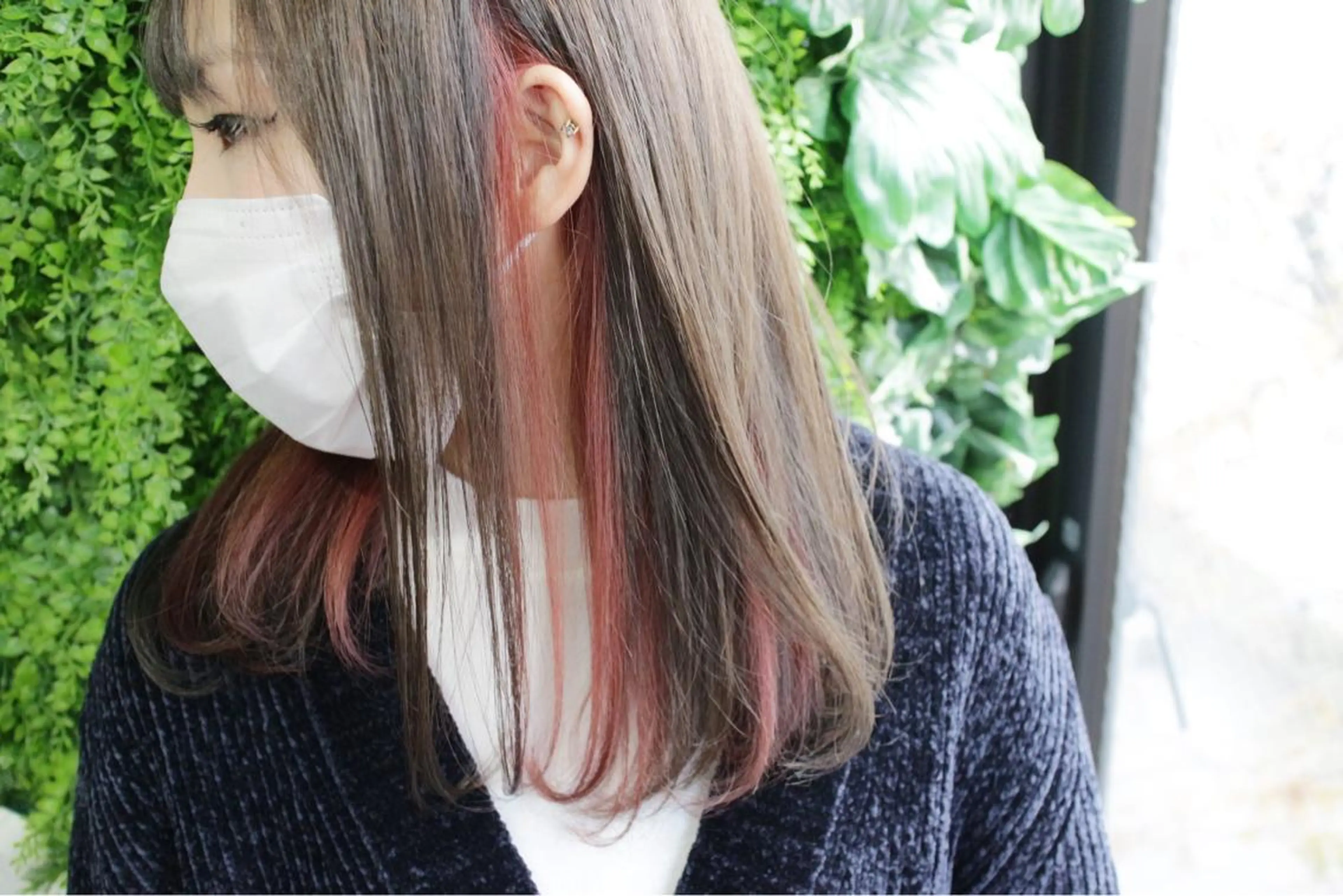 ロング カラー ベージュカラー ピンクカラー ピンクベージュ ヘアカラー トリートメント 吉本 知弘のヘアスタイル