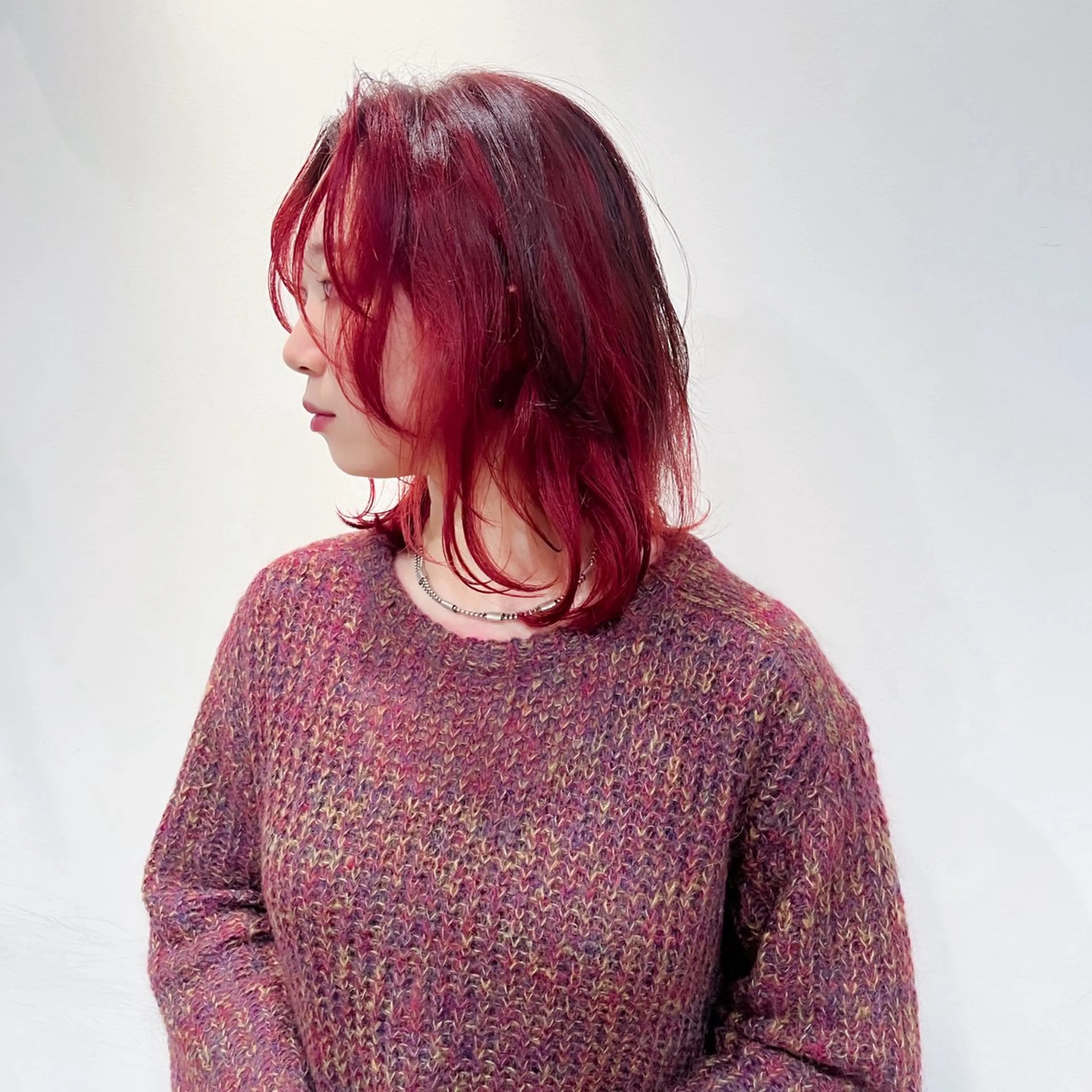 ミディアム 艶カラー🫧 猿渡 響のヘアスタイル