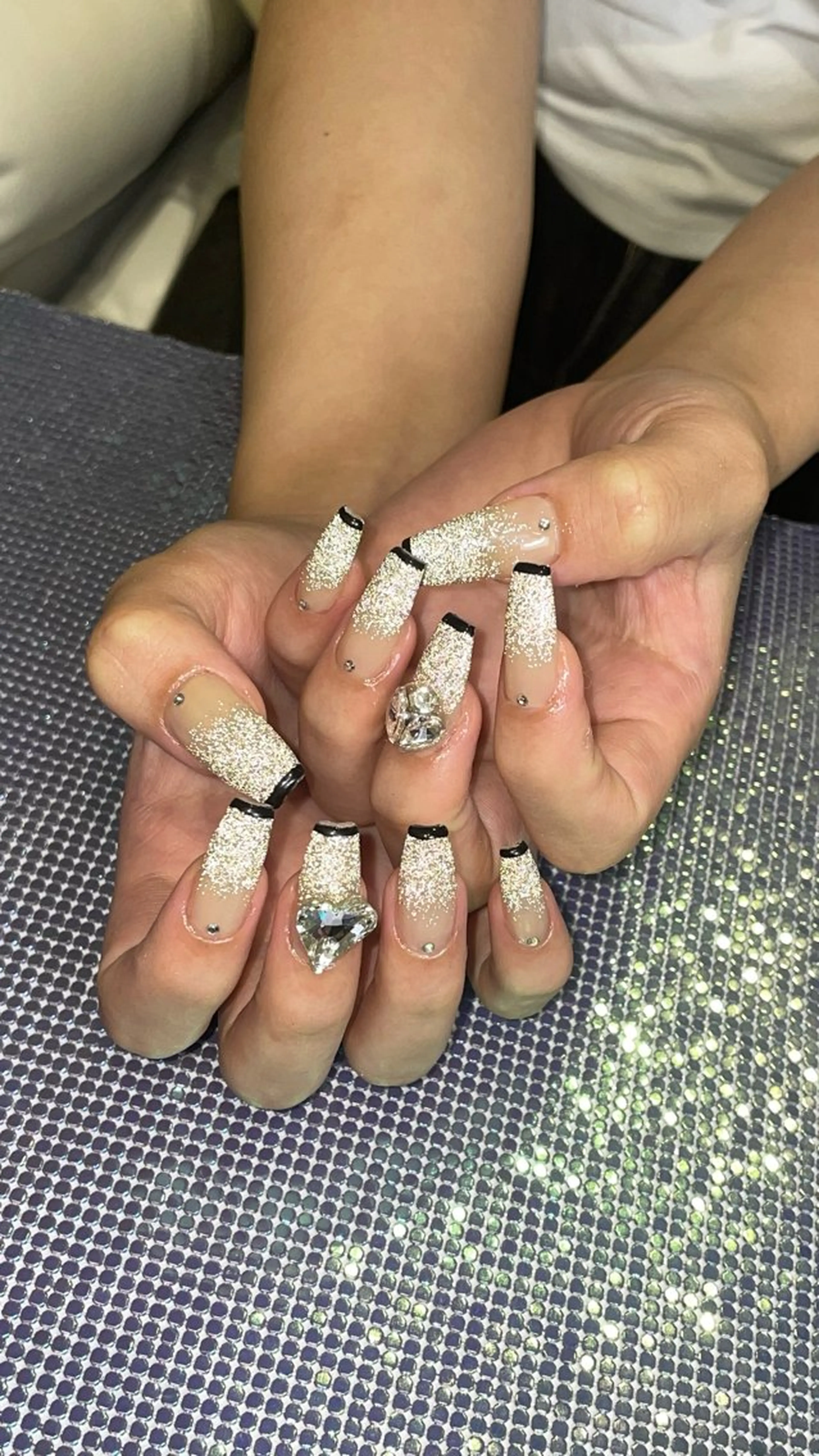 ネイル ラメ(グリッター) RICO Nail パーツつけ放題🌈のネイルデザイン