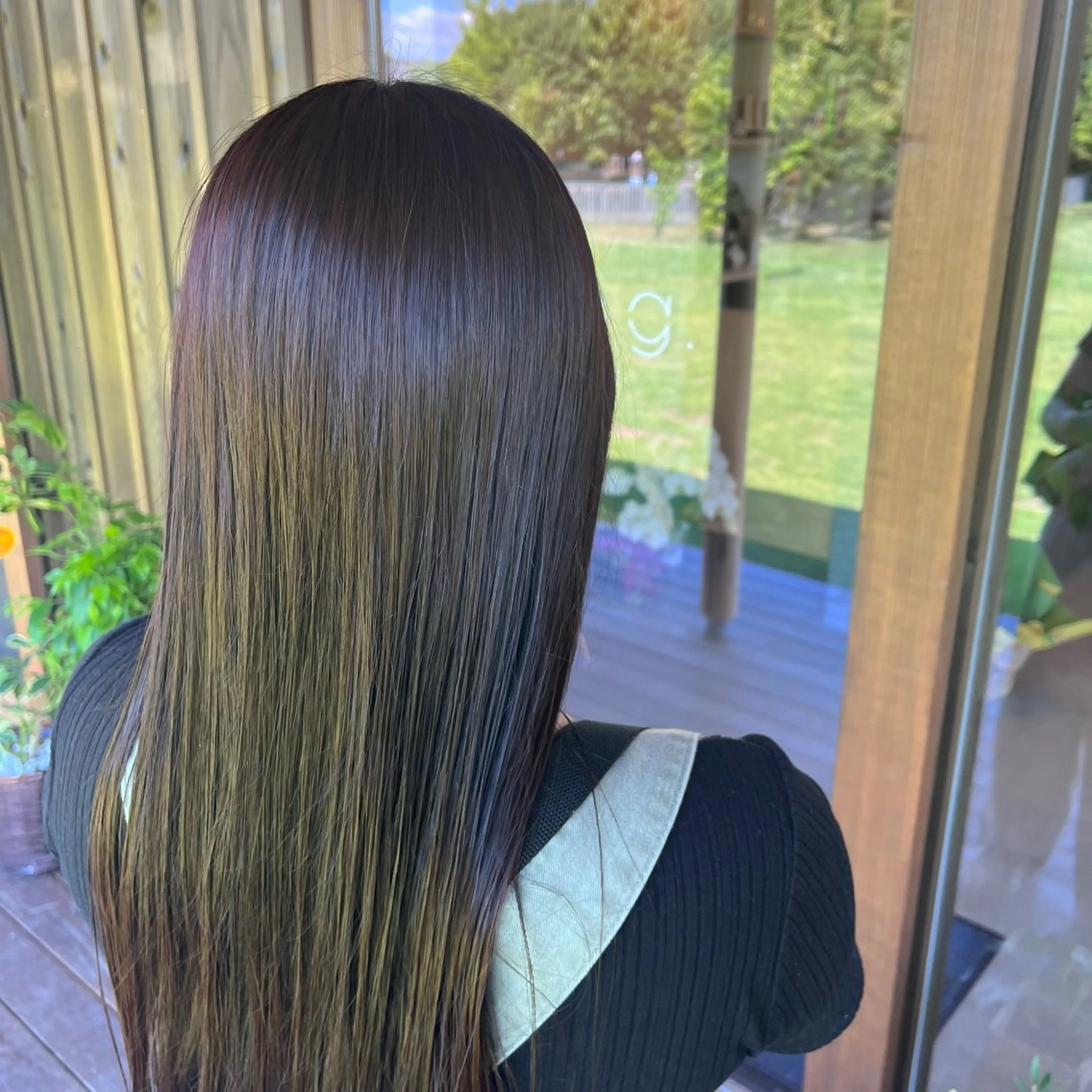 ロング カット ヘアカラー トリートメント Glanz hair 坂牛匠のヘアスタイル