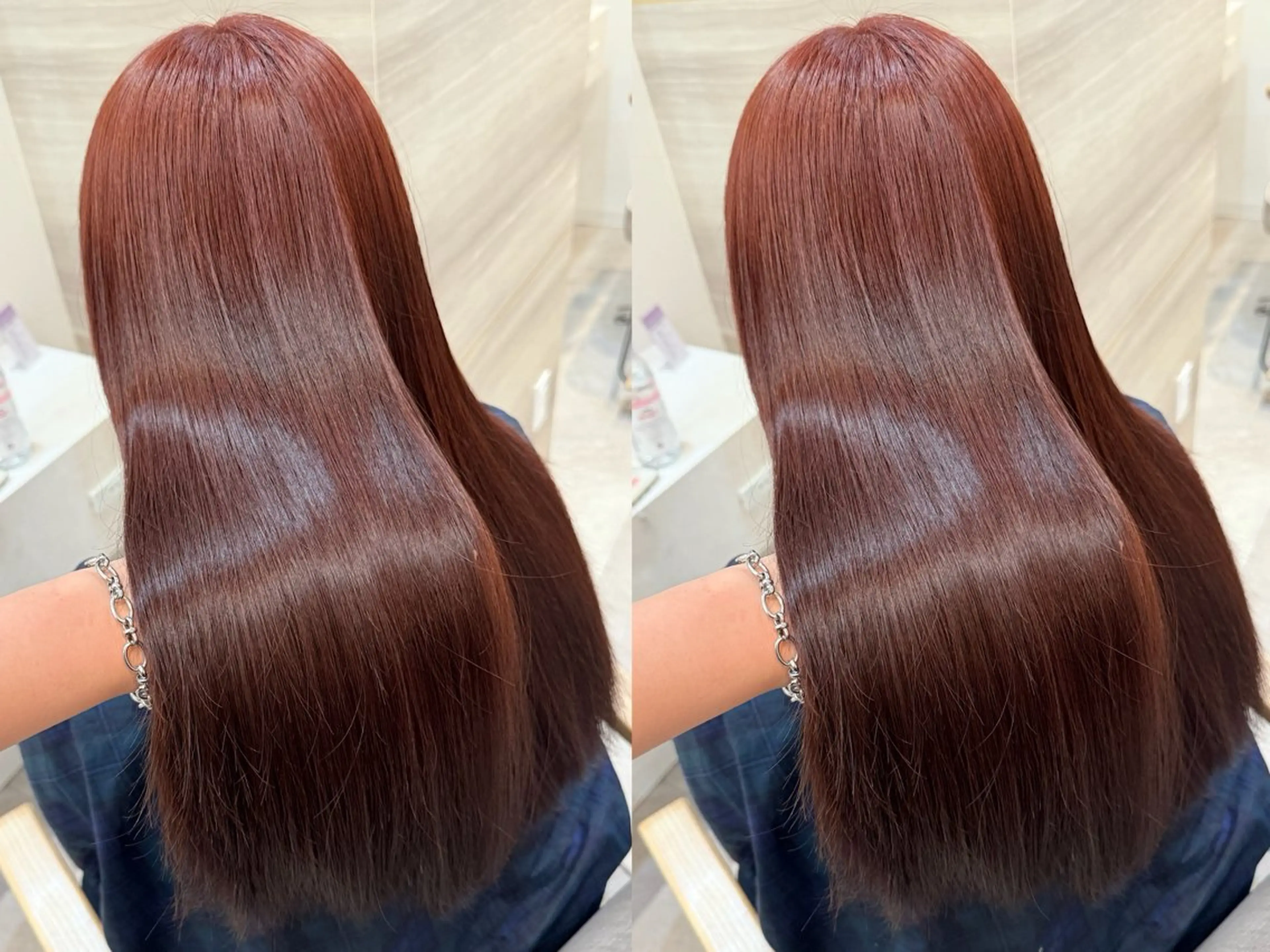 ロング カラー メンズ メンズブリーチ ブリーチ ブラウンカラー ダブルカラー レッドカラー ヘアカラー 村崎乙華/透明感/ 韓国風/レイヤーのヘアスタイル