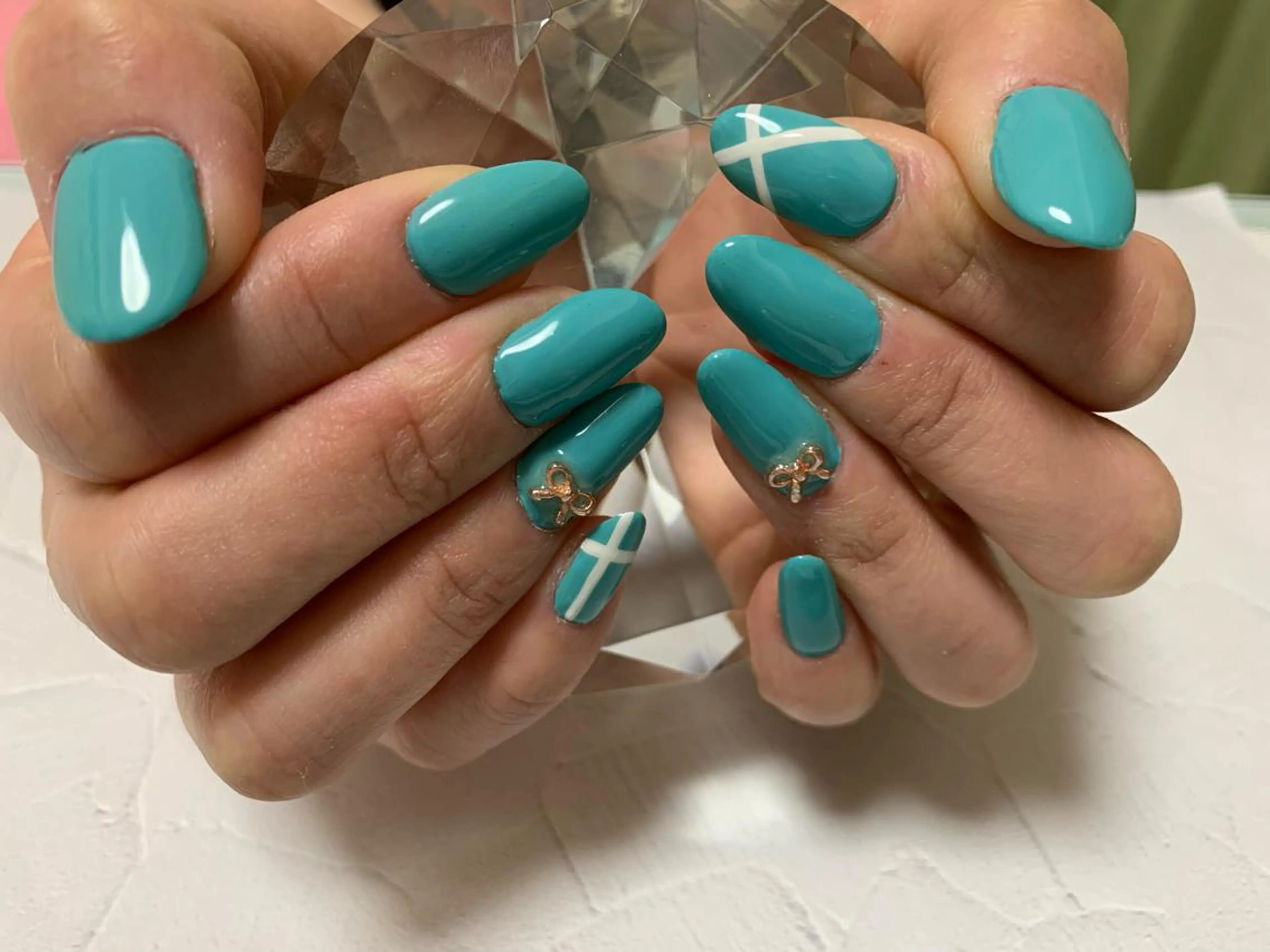 ネイル ワンカラーネイル ホワイト noheanail YONEDAのネイルデザイン