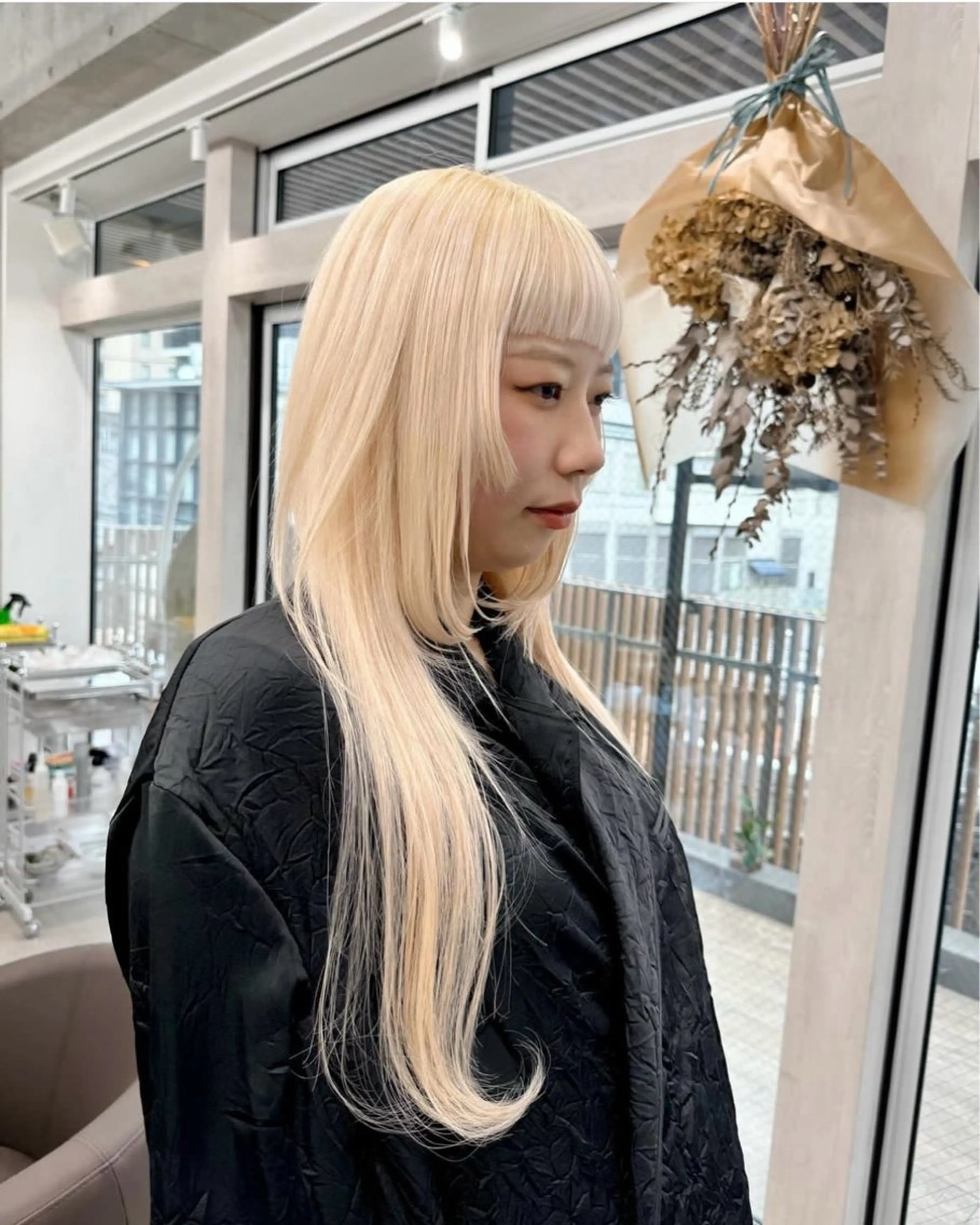 ロング カラー ヘアカラー トリートメント 🌱ブリーチ・透明感 カラー/mapi🦭のヘアスタイル