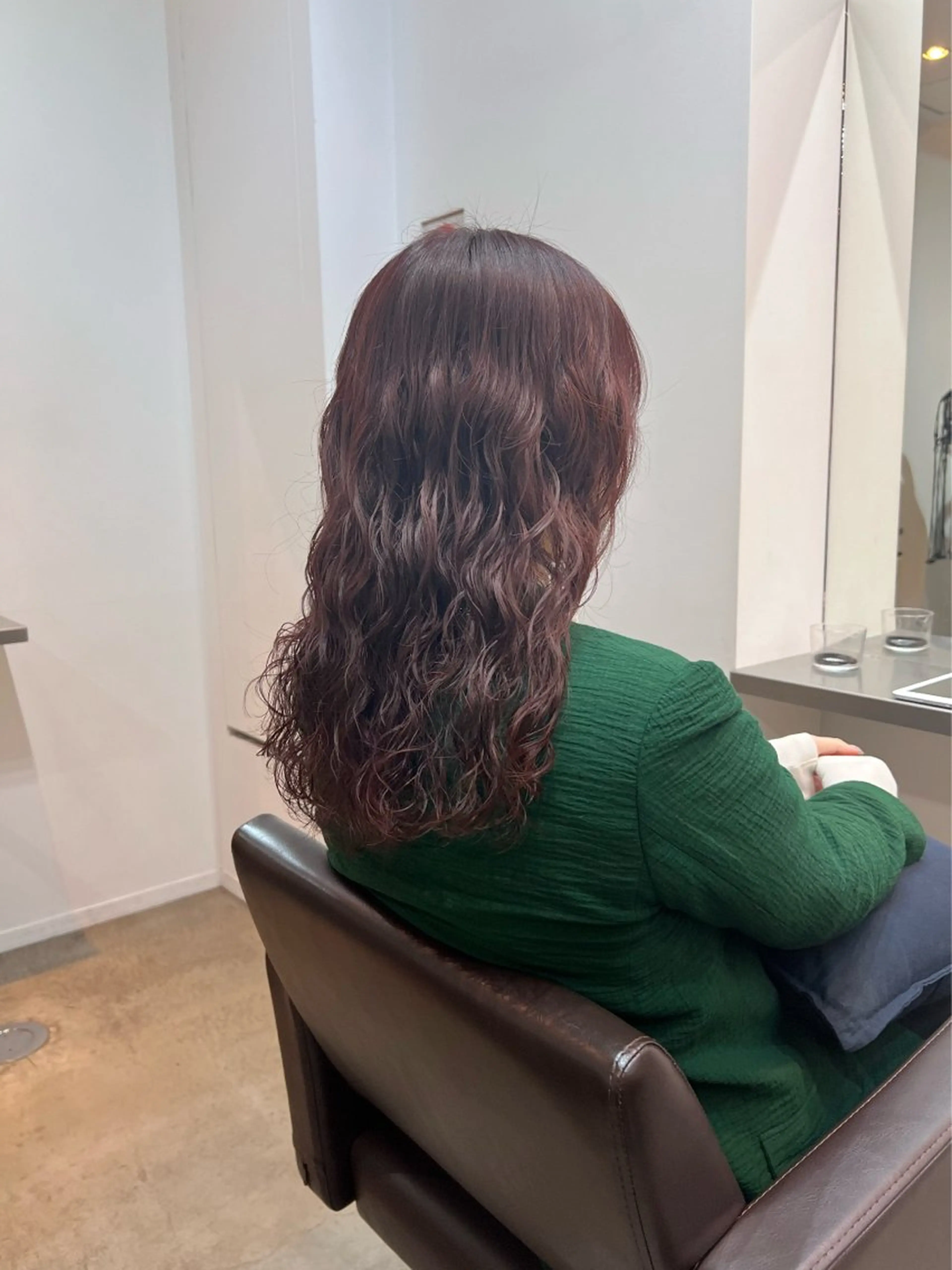 セミロング デジタルパーマ/ ウェーブパーマ/神野のヘアスタイル