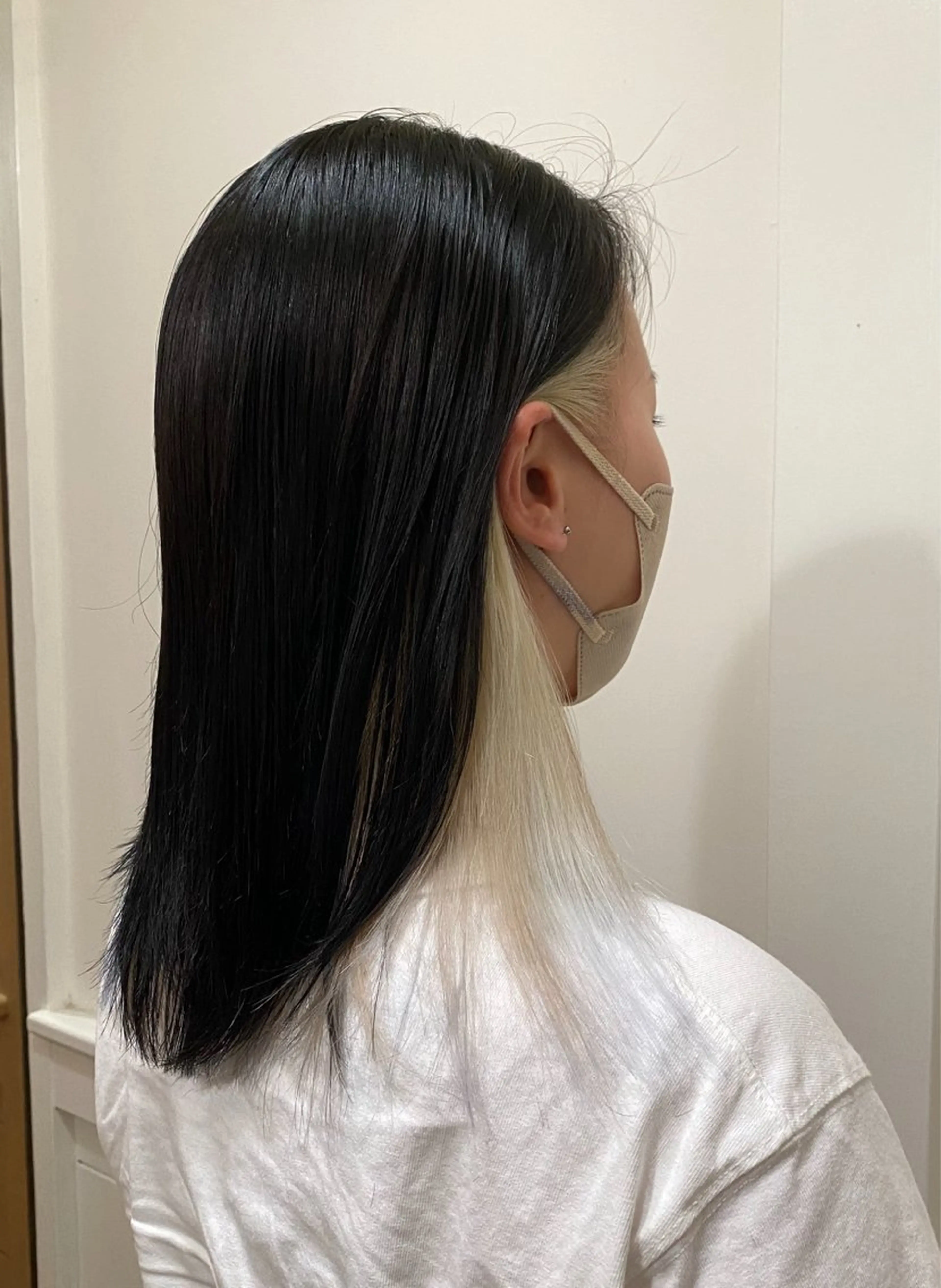 セミロング カラー イヤリングカラー 🥀HARUKA 🥀のヘアスタイル