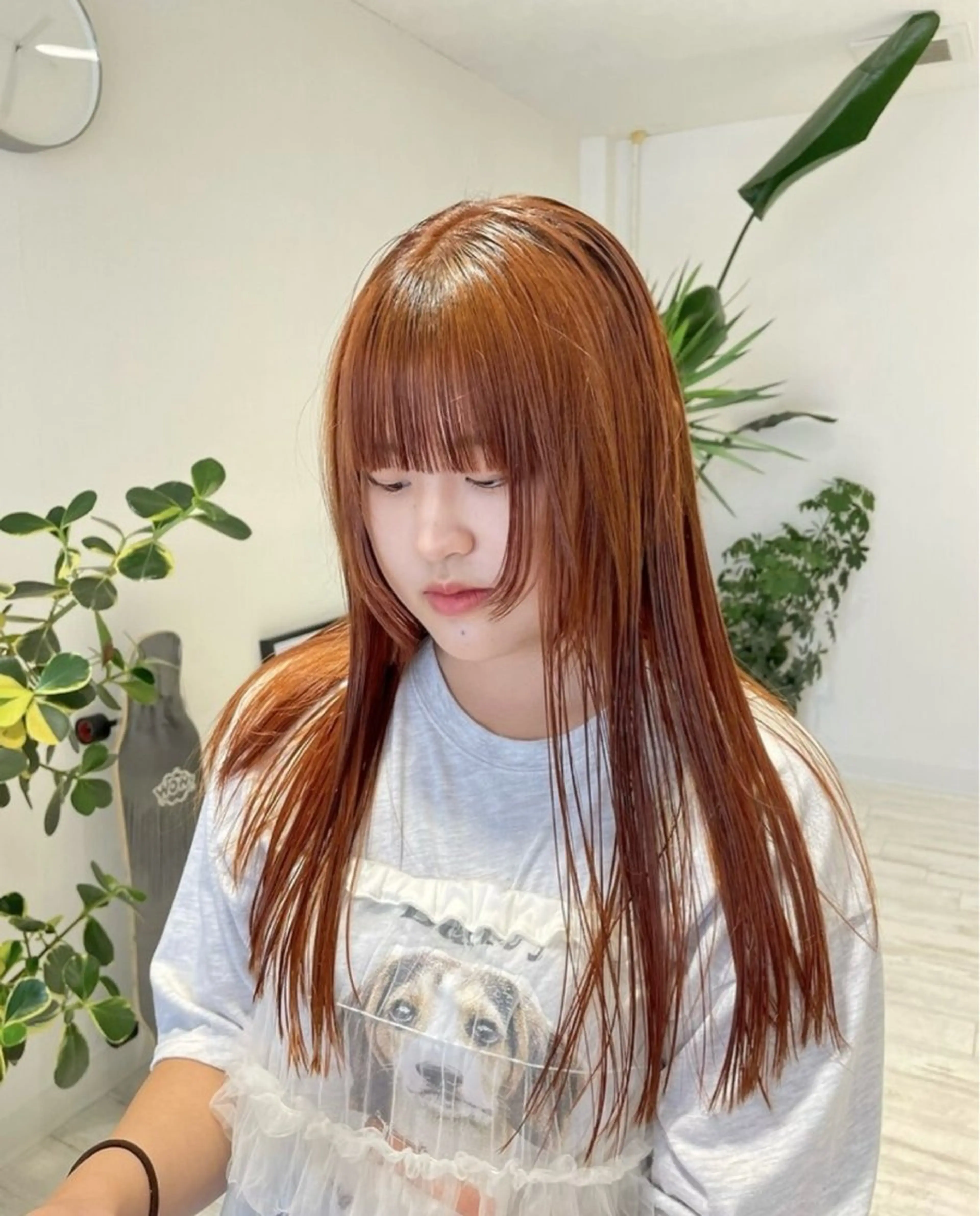 ロング 能松 玲奈のヘアスタイル