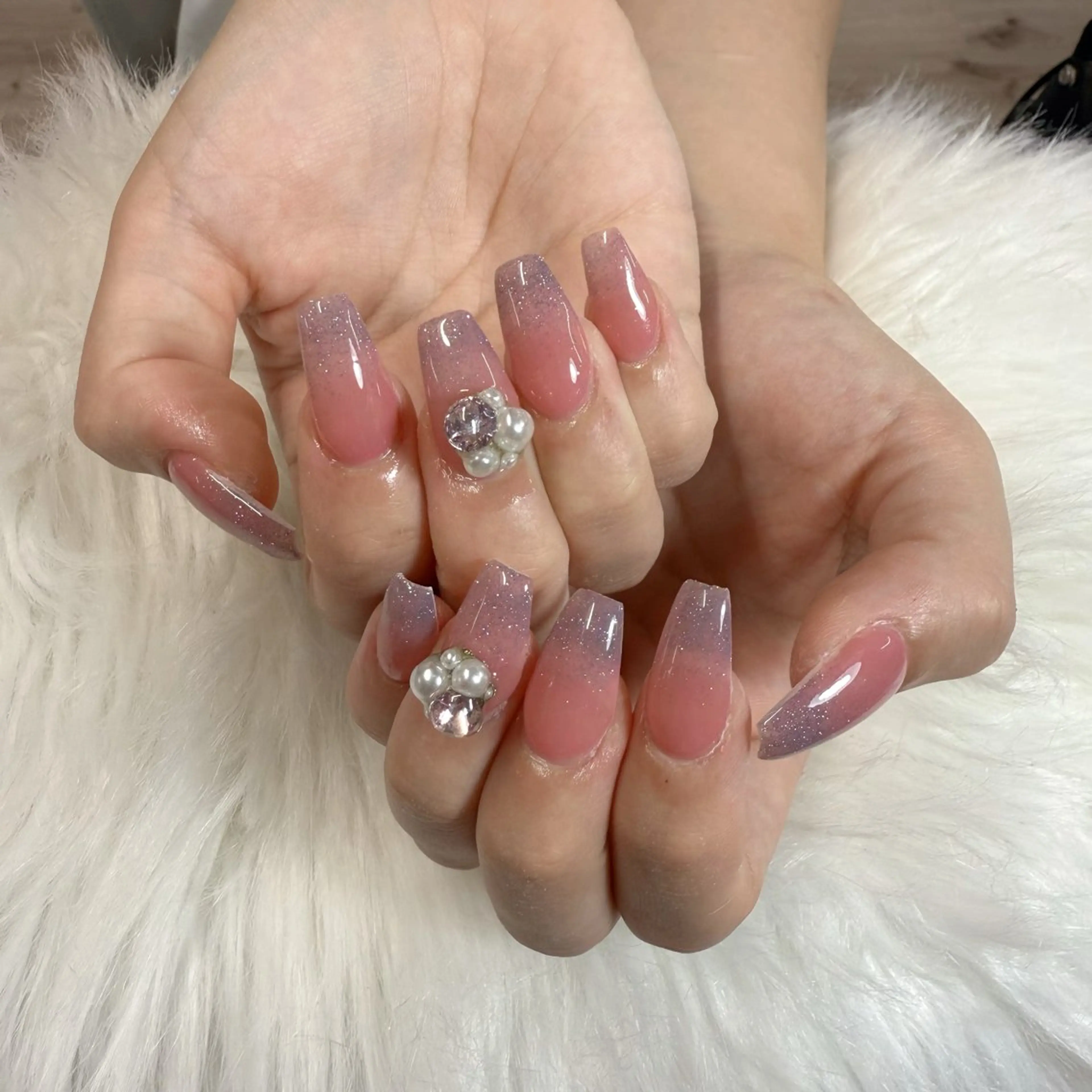 ネイル ハンドネイル 🎀nana🫧 ワンホンネイル🎀のネイルデザイン