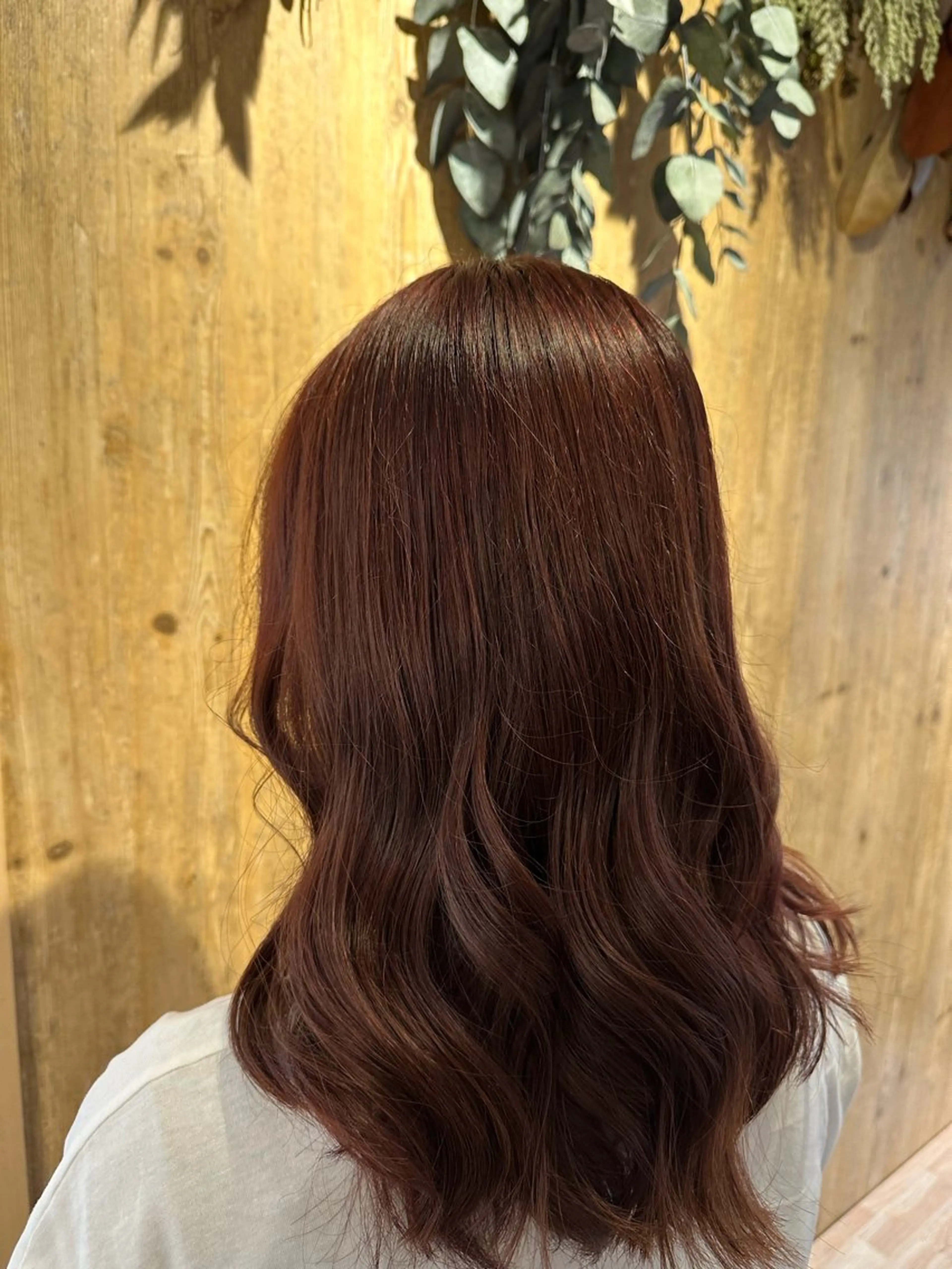 セミロング カラー ブラウンカラー ピンクカラー ピンクブラウン カット ヘアカラー ハイトーン&透明感 カラー☘️片山優陽のヘアスタイル