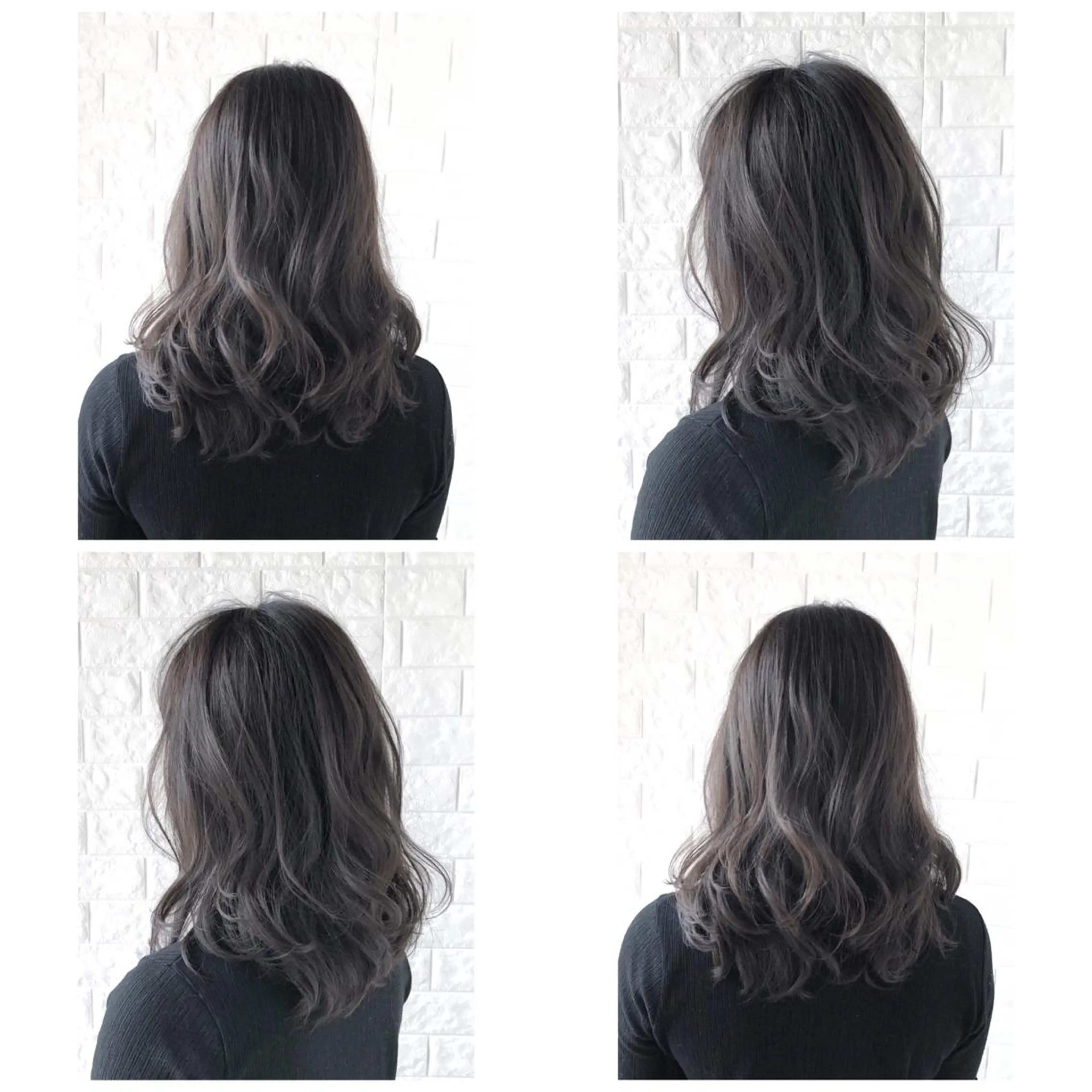 ミディアム カラー アッシュ アッシュブラウン ブラウンカラー 透明感カラー イルミナカラー カット ヘアカラー トリートメント ヘッドスパ 髪質改善特化KIZU /艶髪研究（京都）のヘアスタイル