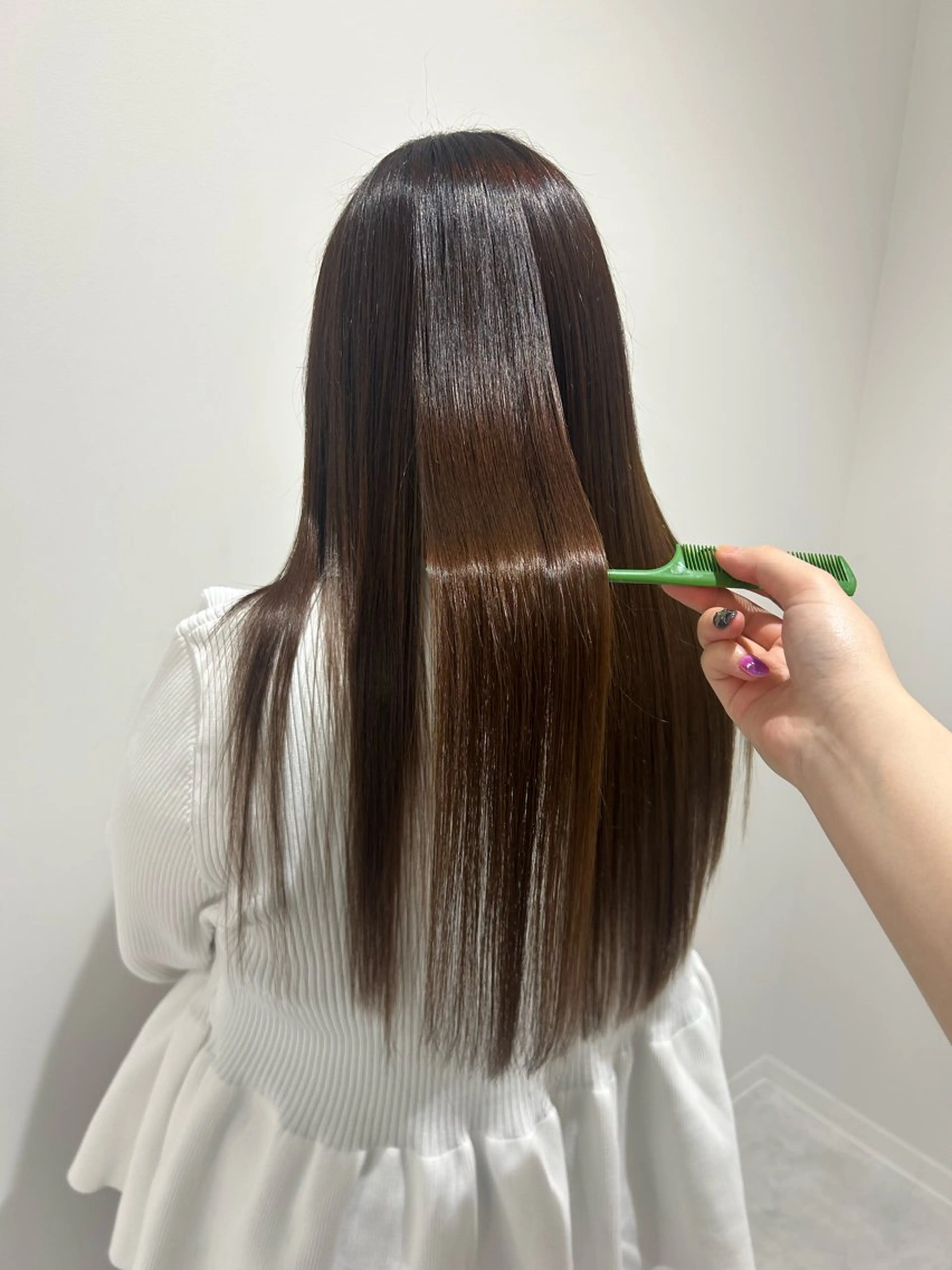 ロング 縮毛矯正 👔ボブ﹨髪質改善 ストレート🩳ももかのヘアスタイル