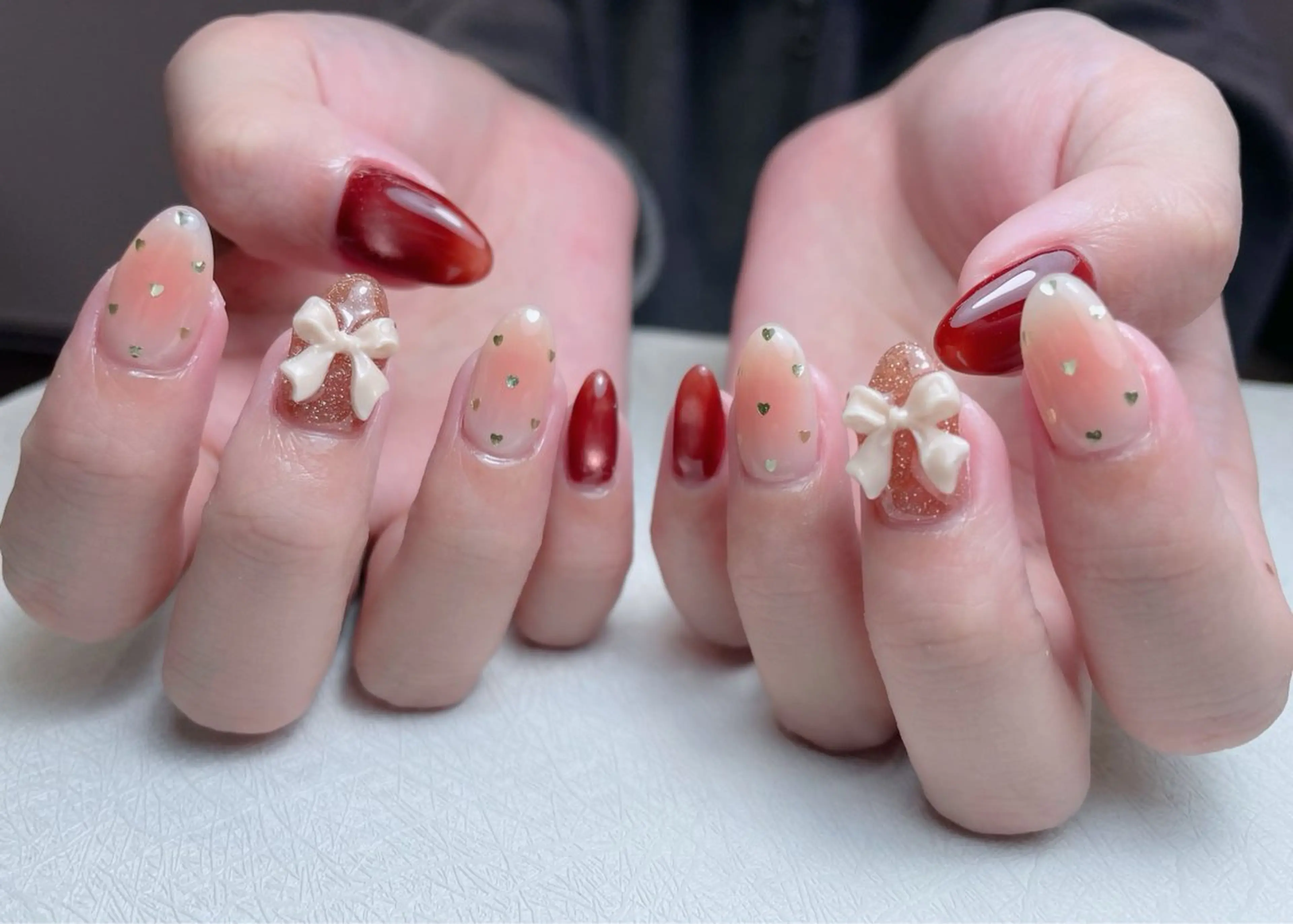 ネイル 長さ出し フットネイル フレンチネイル ジェルネイル ガラスフレンチ 中野駅から2分 MEO NAILのネイルデザイン