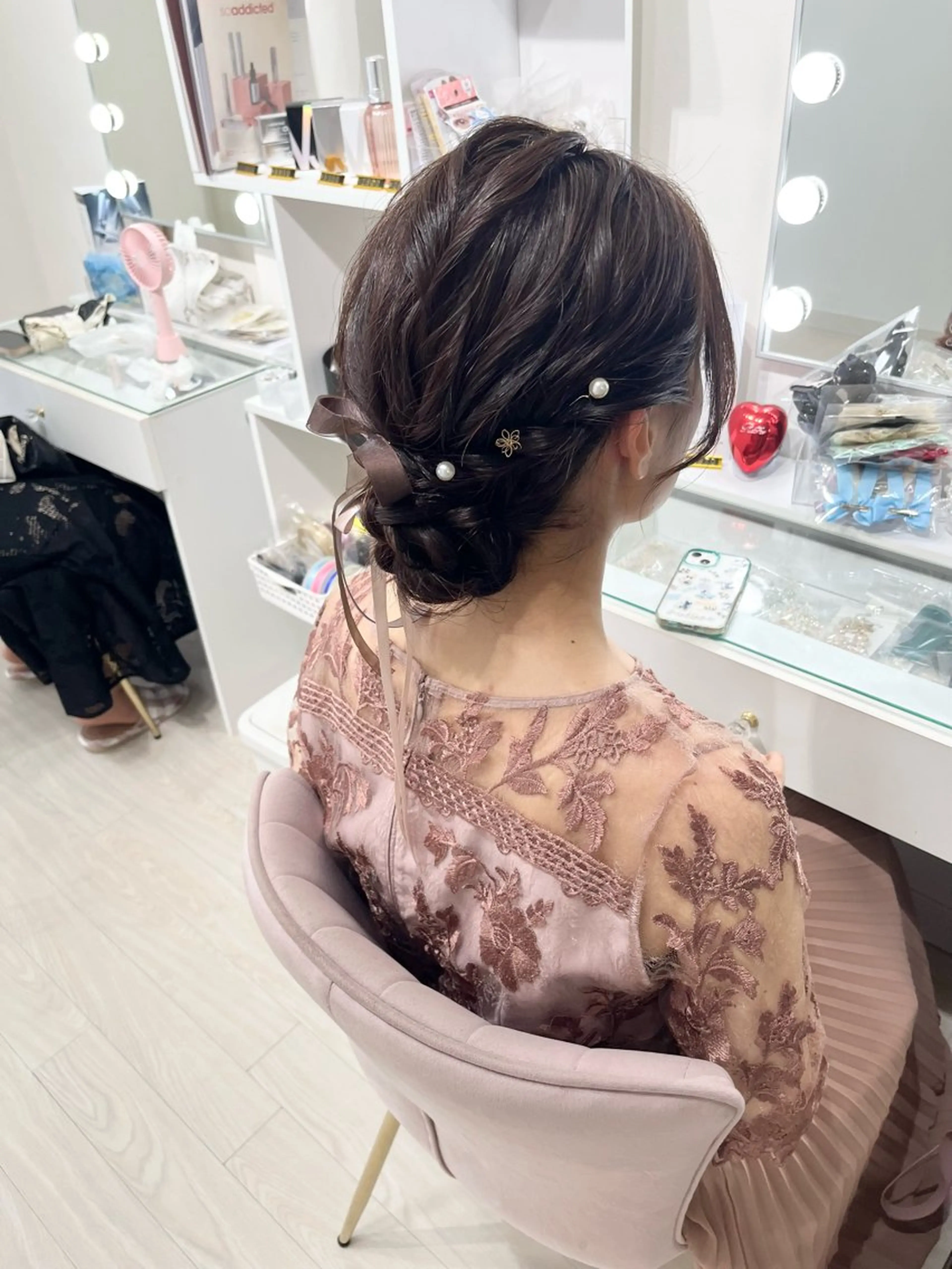 セミロング ヘアアレンジ ヘアセット ヘアセットサロン /上坪愛美のヘアスタイル