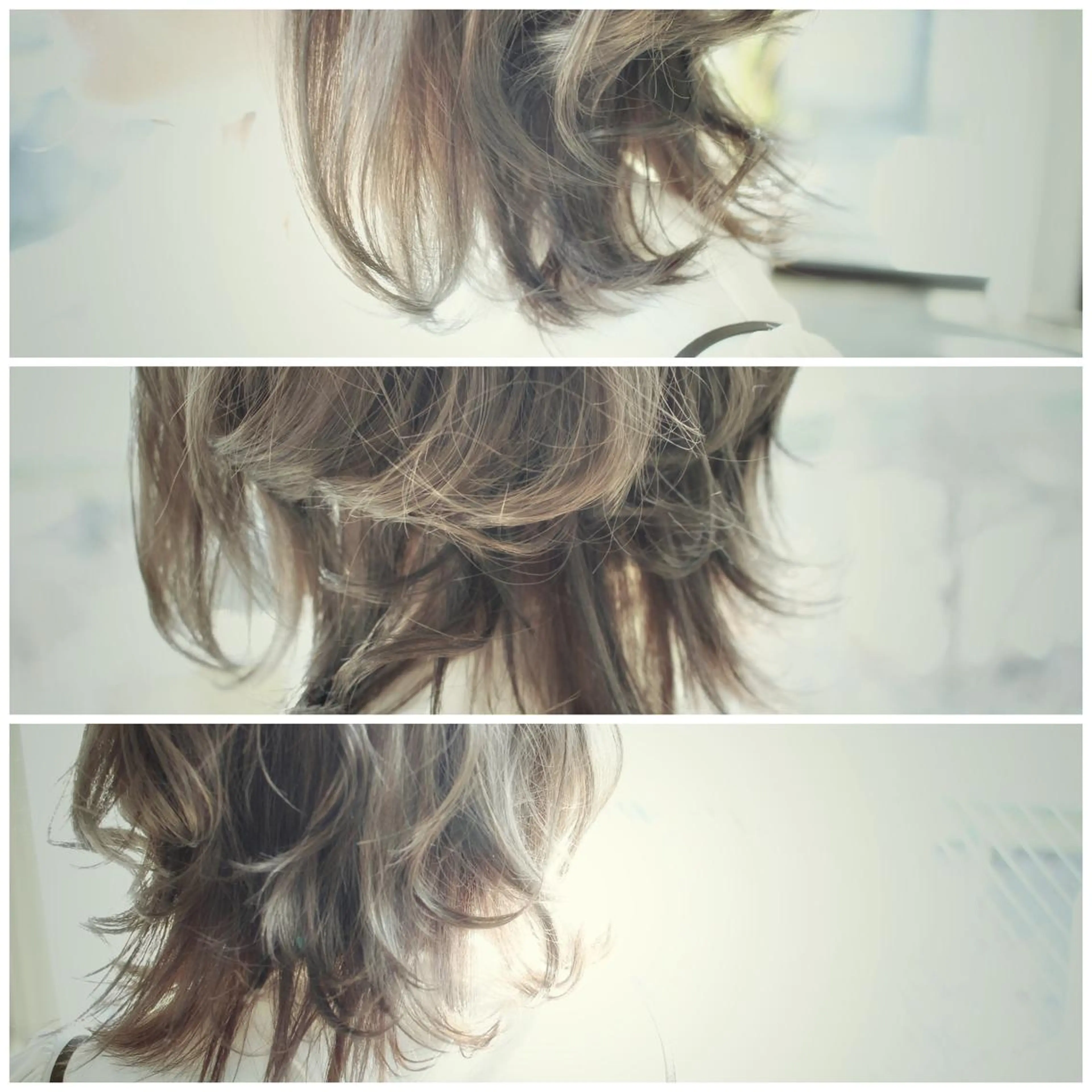 ミディアム カラー ブリーチ 透明感カラー グレージュ ハイライトカラー ハイライト BOB🌟ハイトーン /ブリーチ/TAKUのヘアスタイル