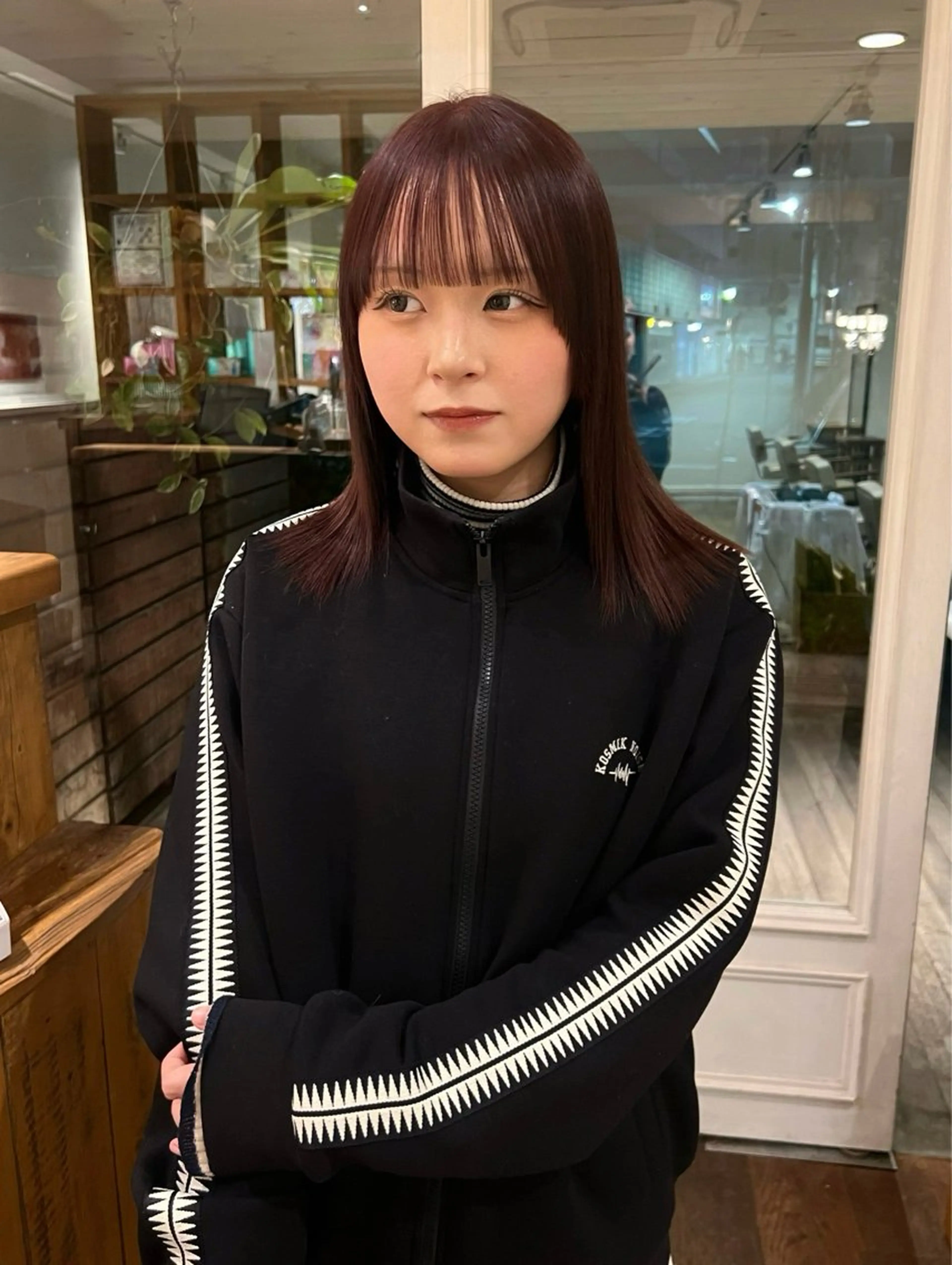 セミロング カラー ブリーチ ブリーチなしカラー KNACK/天王寺 美容室/レイヤーのヘアスタイル