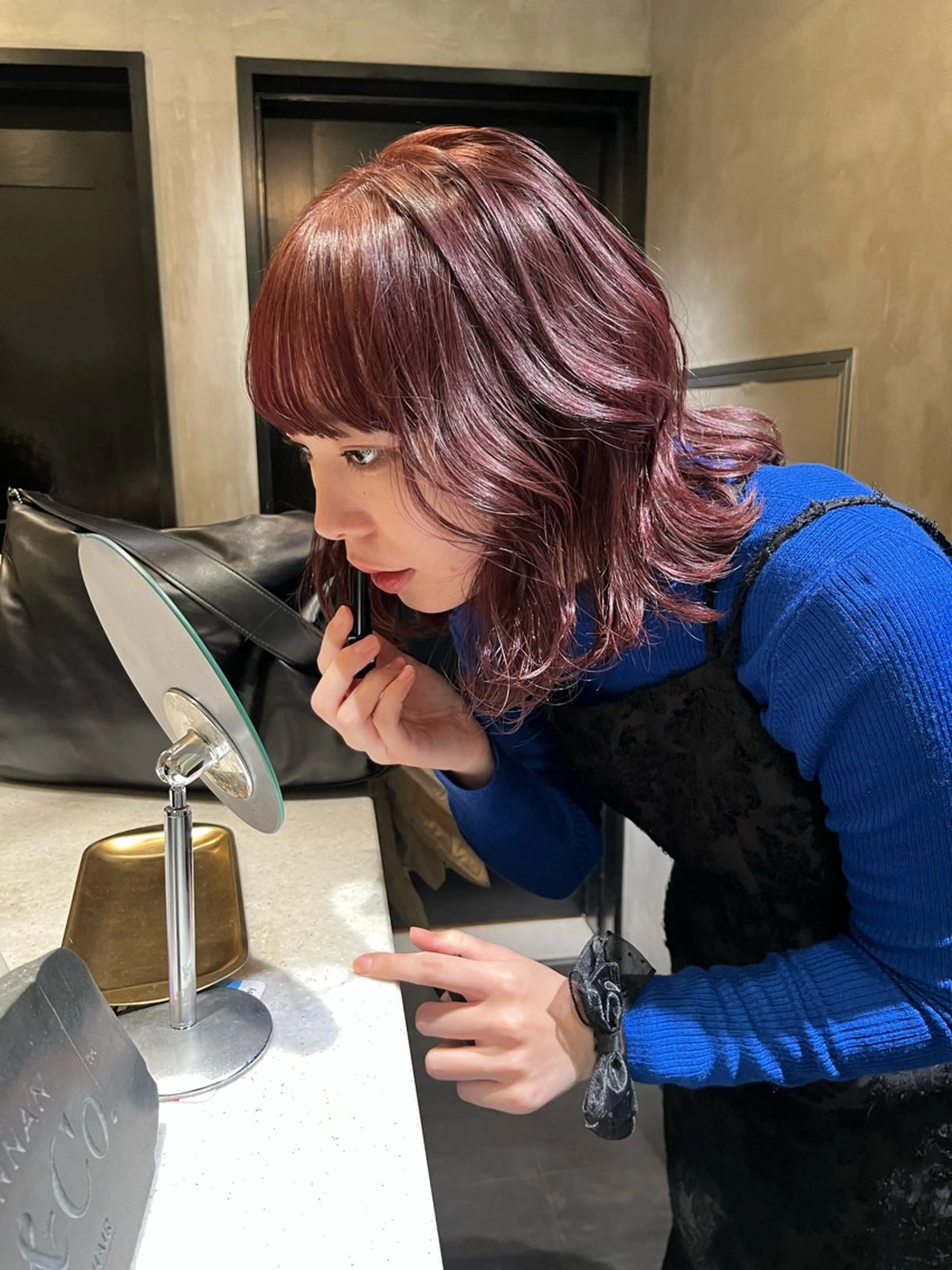 ミディアム カラー カット ヘアカラー トリートメント アンニュイヘア🪽 ayumiのヘアスタイル