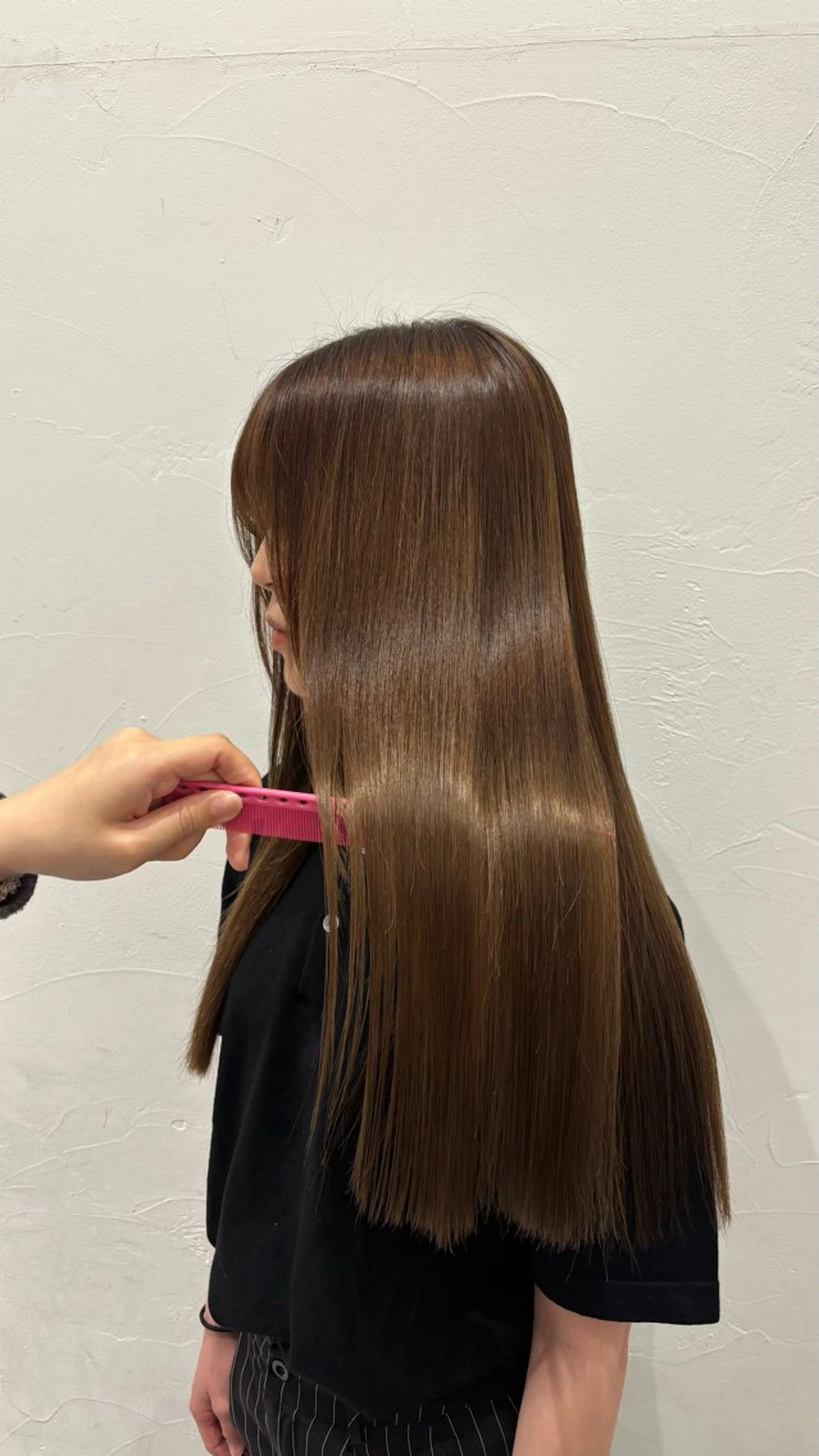 ロング カラー ヘアカラー トリートメント 暖色🍇/透明感/ 髪質改善/YUIKOのヘアスタイル