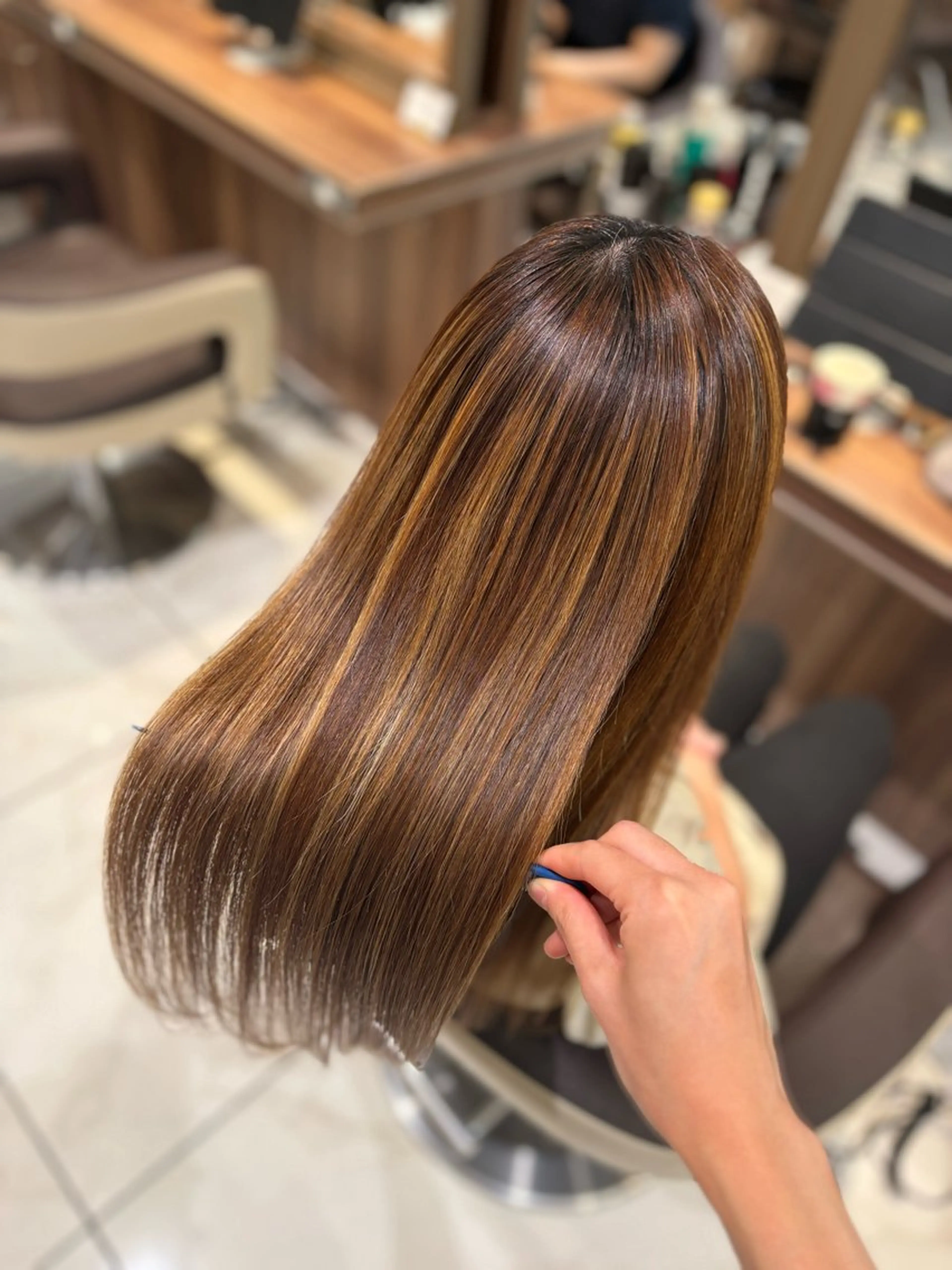 ロング ゆるふわパーマ🌸/ ハイトーン/あゆみのヘアスタイル