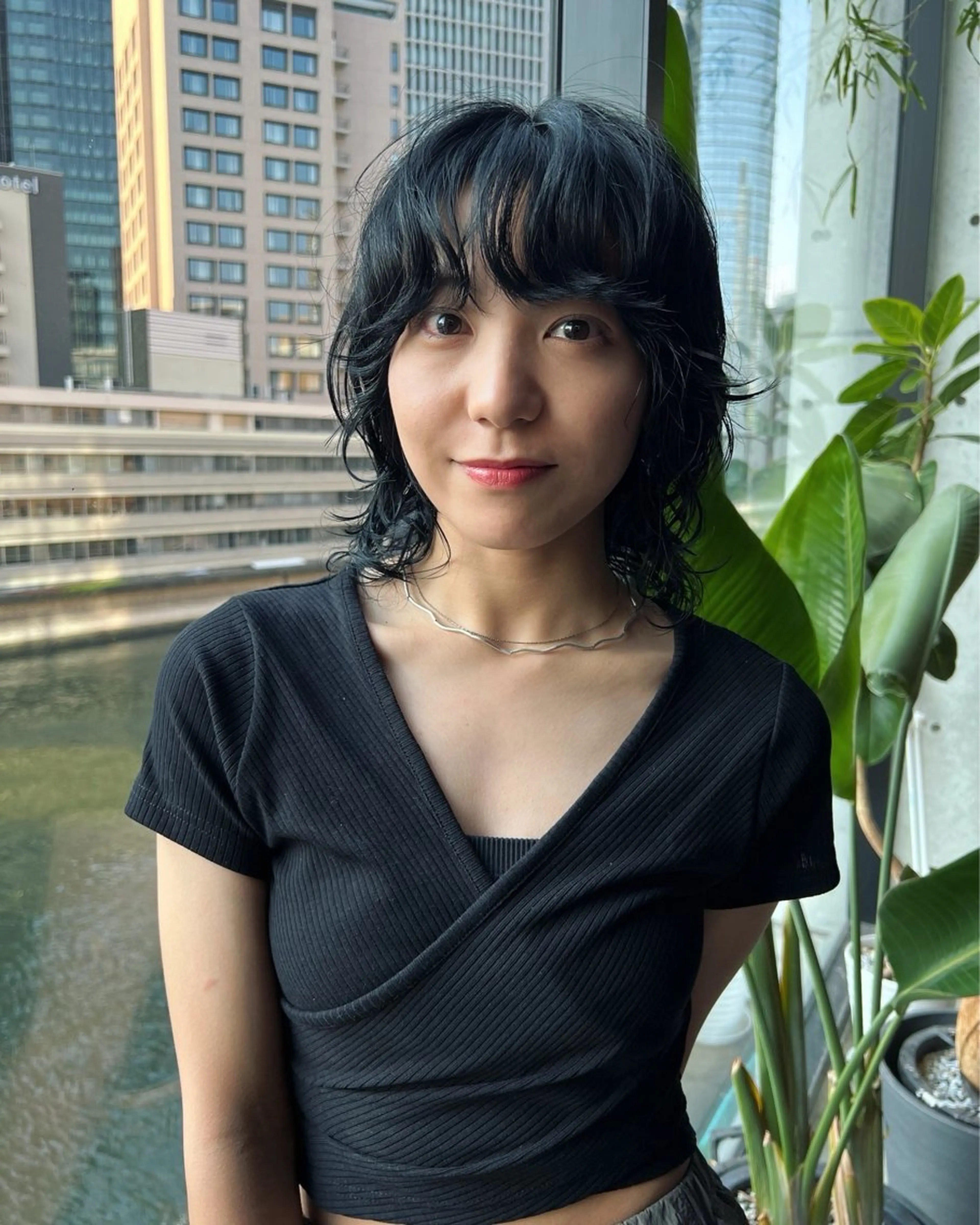 ミディアム カット パーマ ハッシュカット カシマハヤトのヘアスタイル