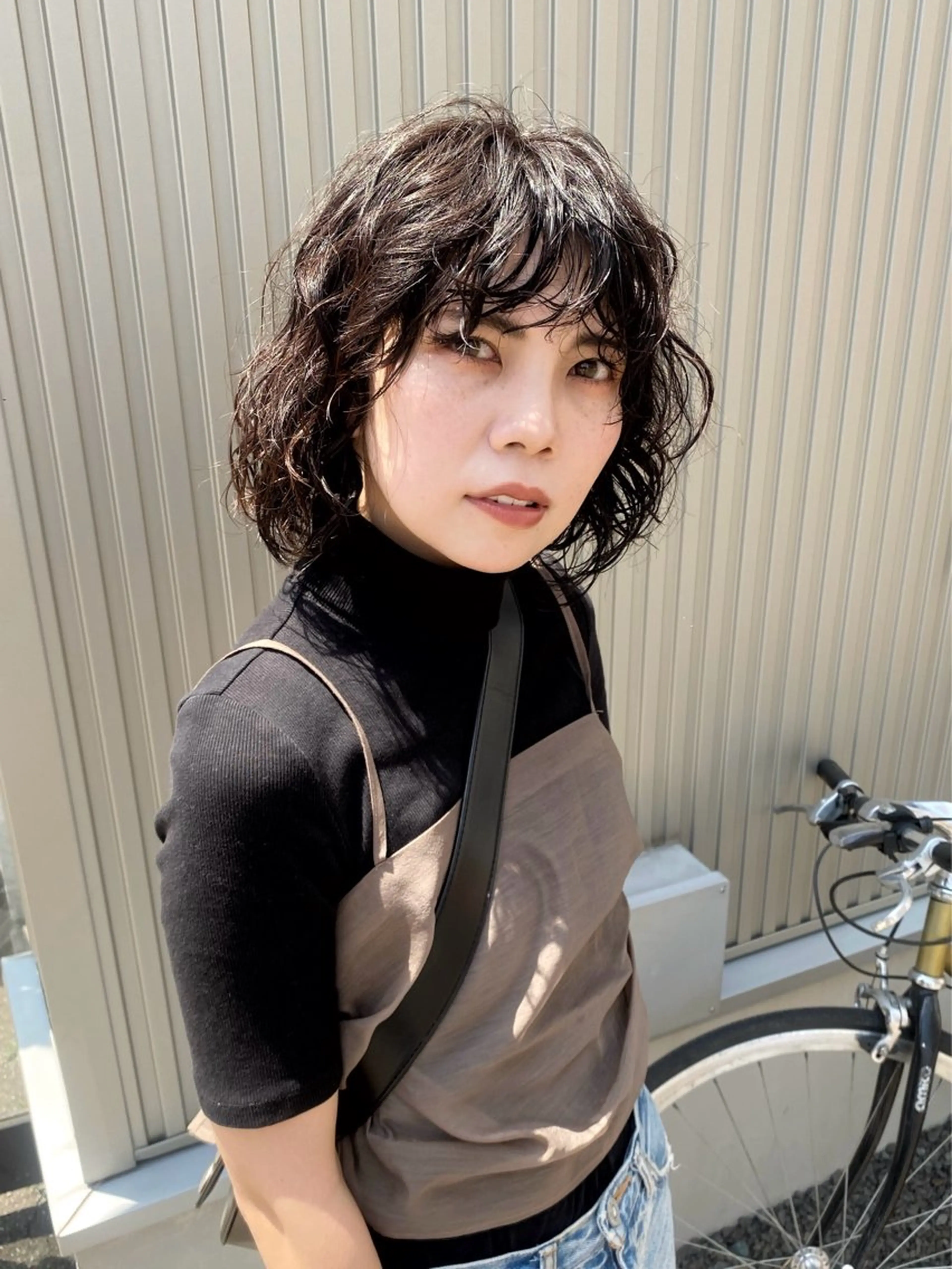 ミディアム カット パーマ トリートメント 山本 芳喜のヘアスタイル