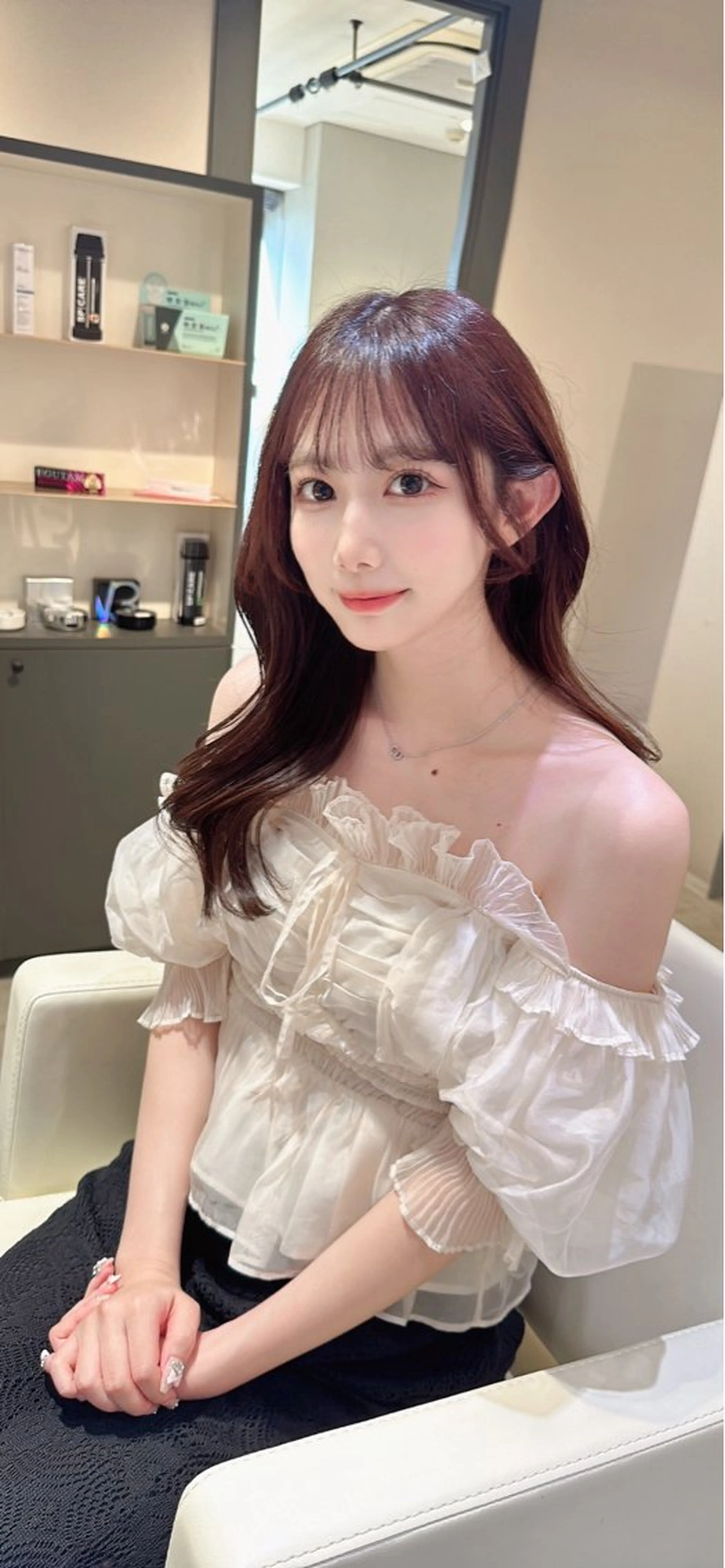 セミロング 平尾 樹里のヘアスタイル