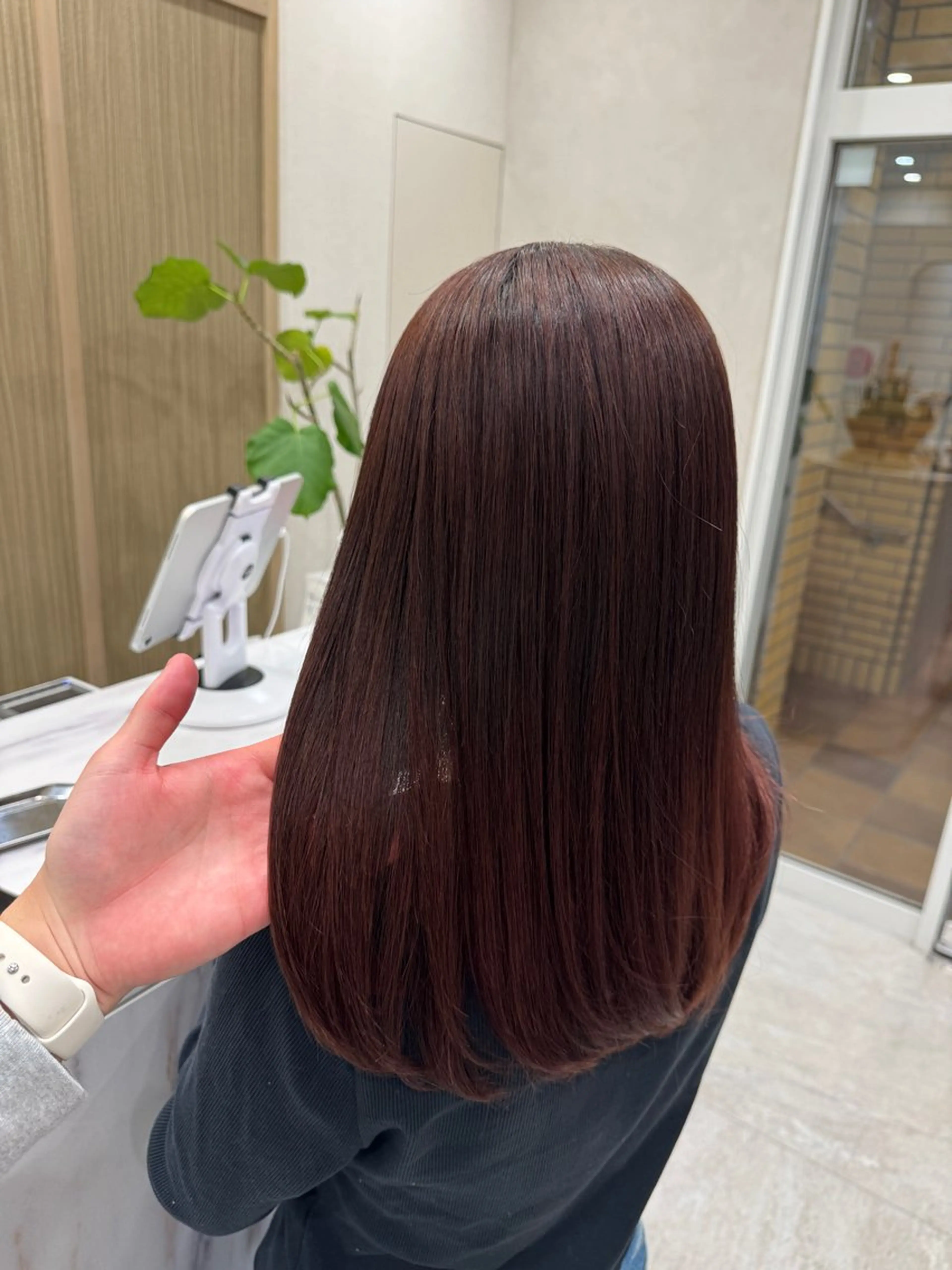 セミロング 毛流れパーマ特化/ むらたのヘアスタイル