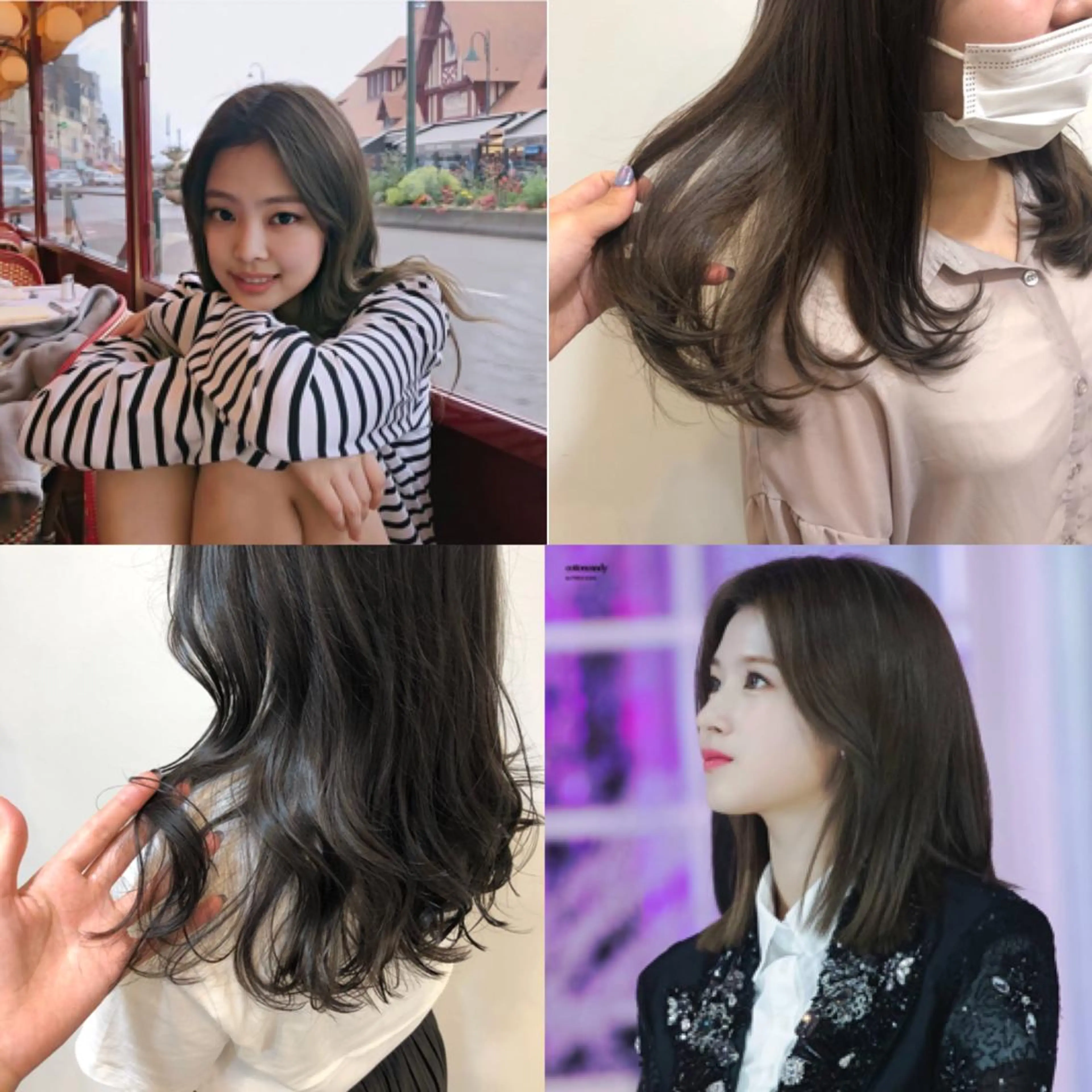 ミディアム カラー 透明感カラー カット ヘアカラー 大迫 江梨のヘアスタイル